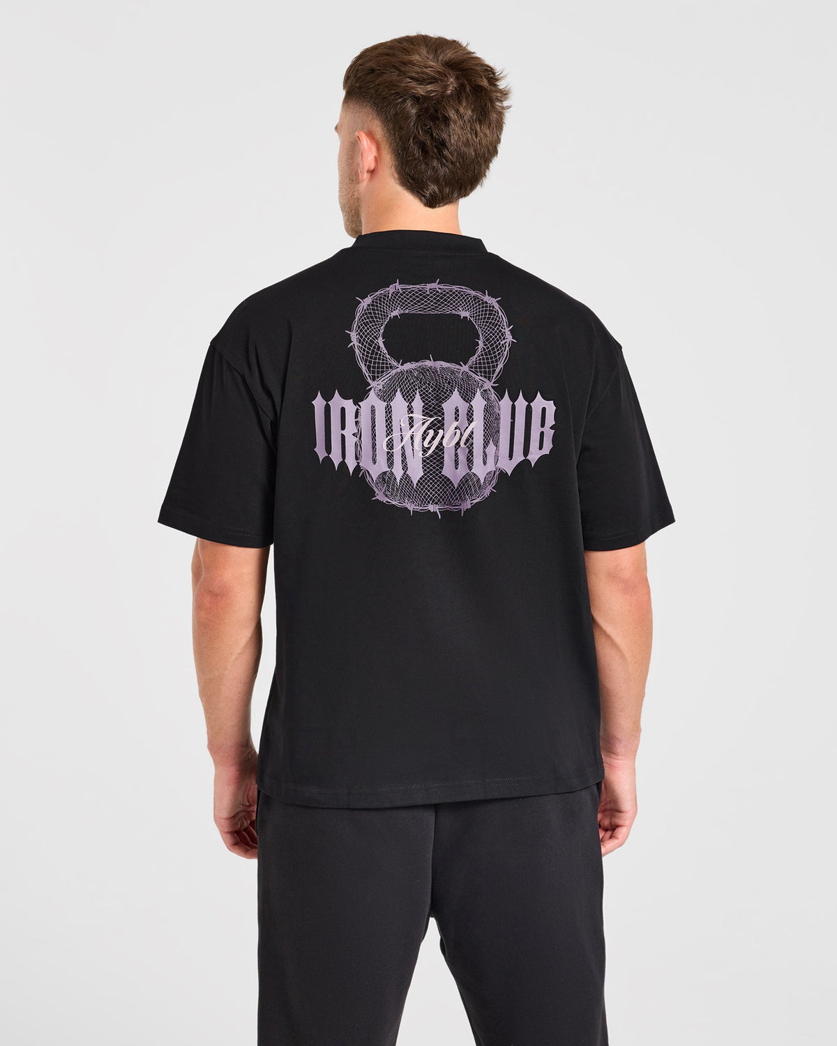 AYBL Iron Club Kettlebell Oversized T Shirt - Zwart