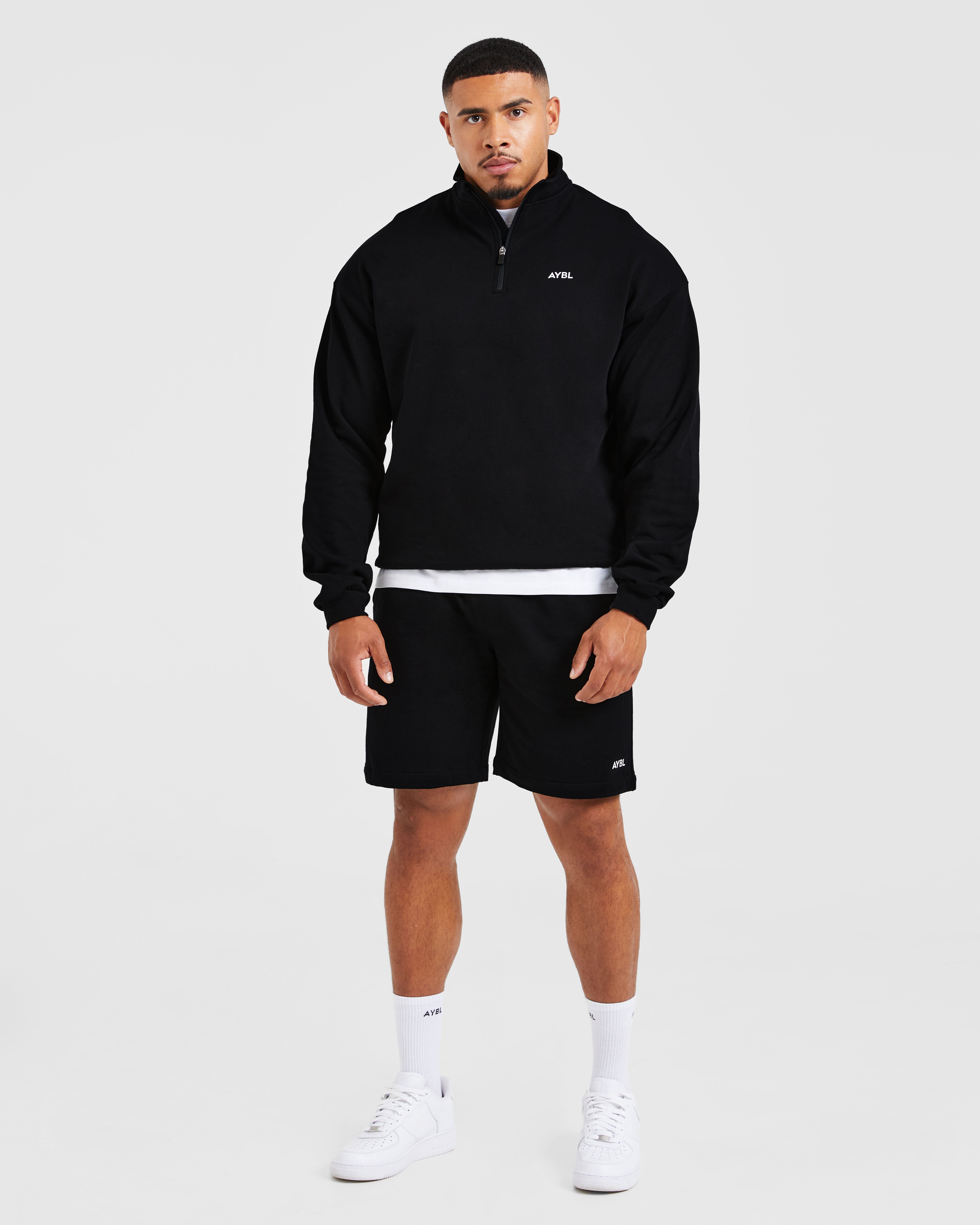 Rebound 1/4 Zip Pullover - Zwart