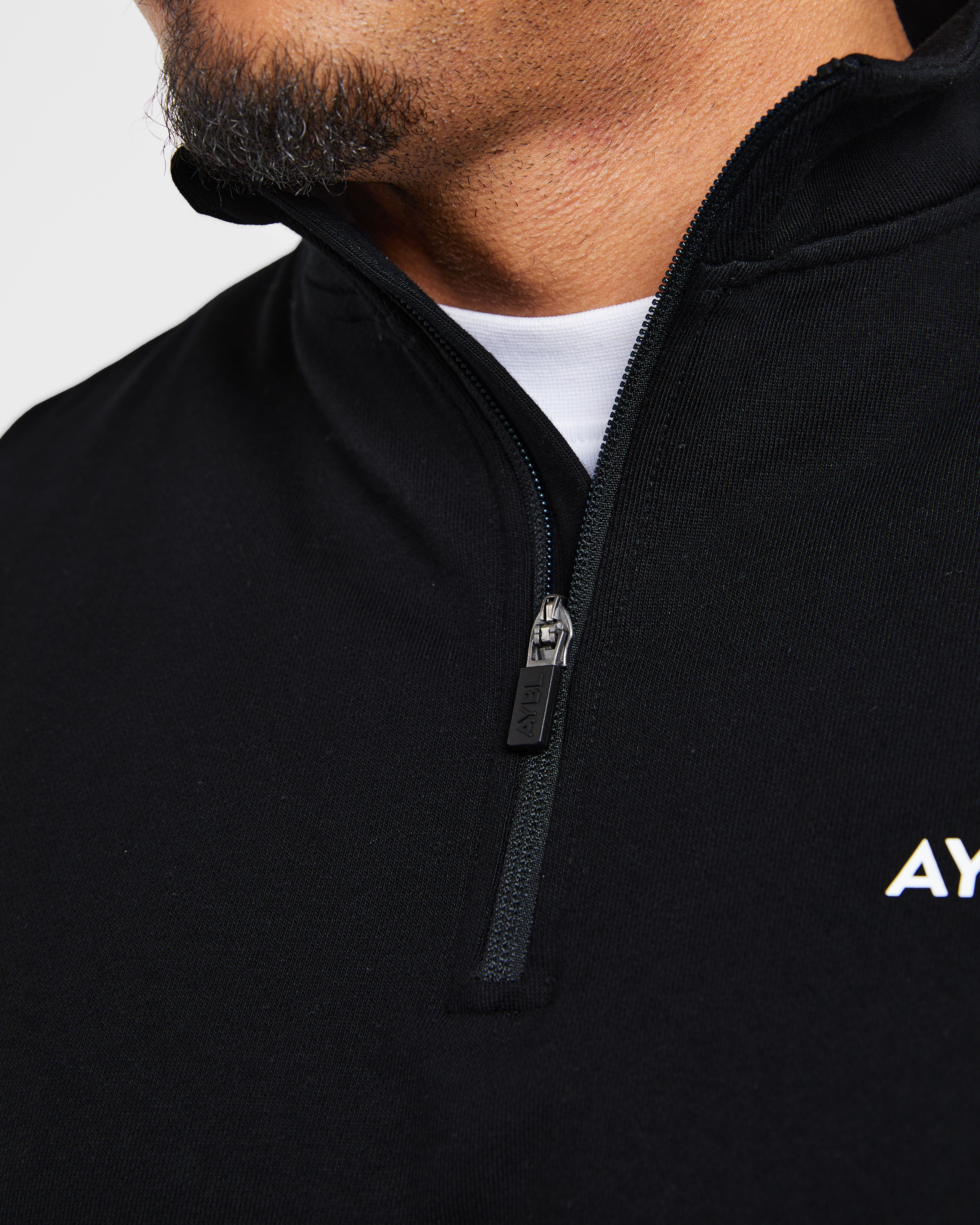 Rebound 1/4 Zip Pullover - Zwart