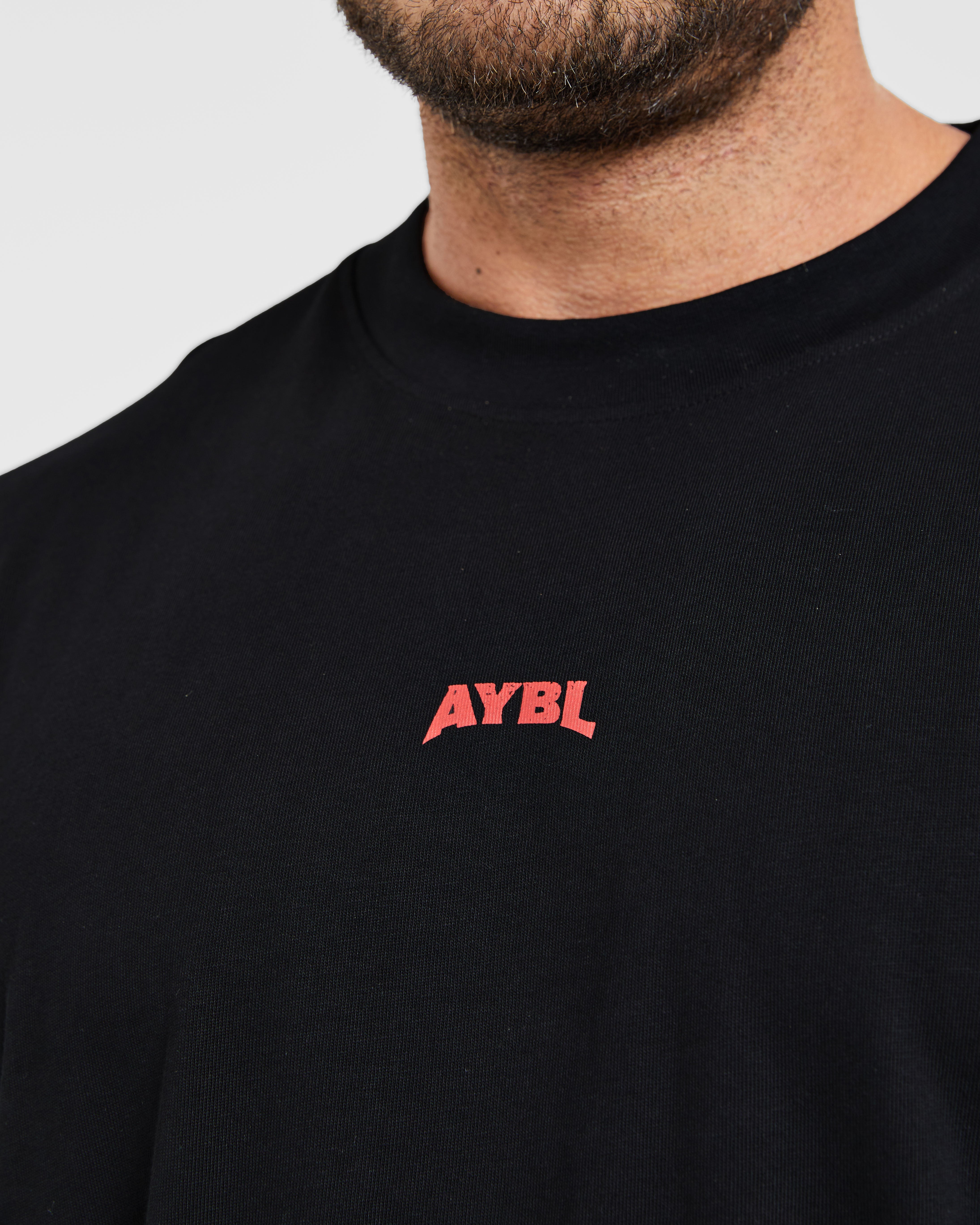 Wesley Vissers X Beyond Limits Oversized T Shirt - Zwart/Charcoal