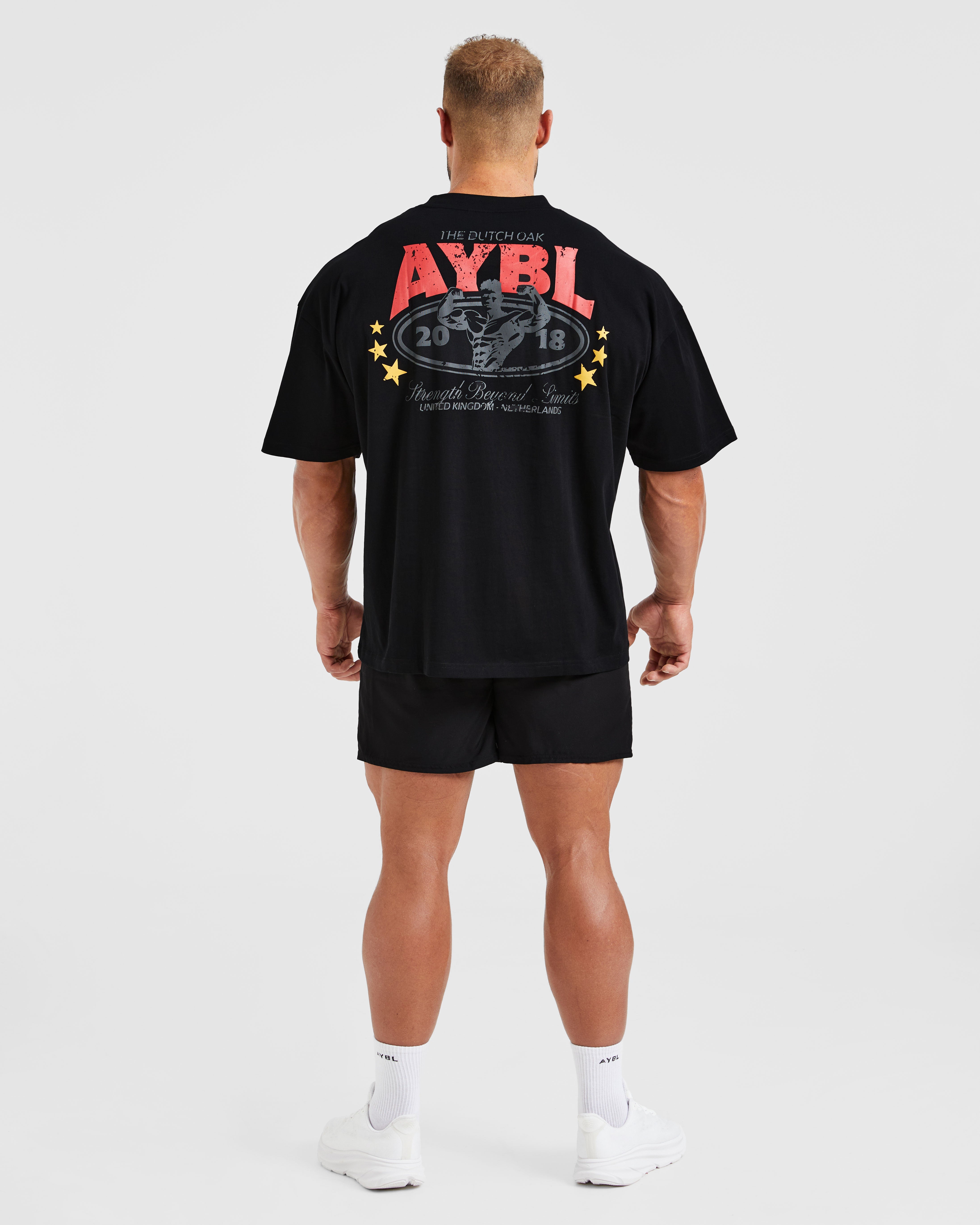 Wesley Vissers X Beyond Limits Oversized T Shirt - Zwart/Charcoal