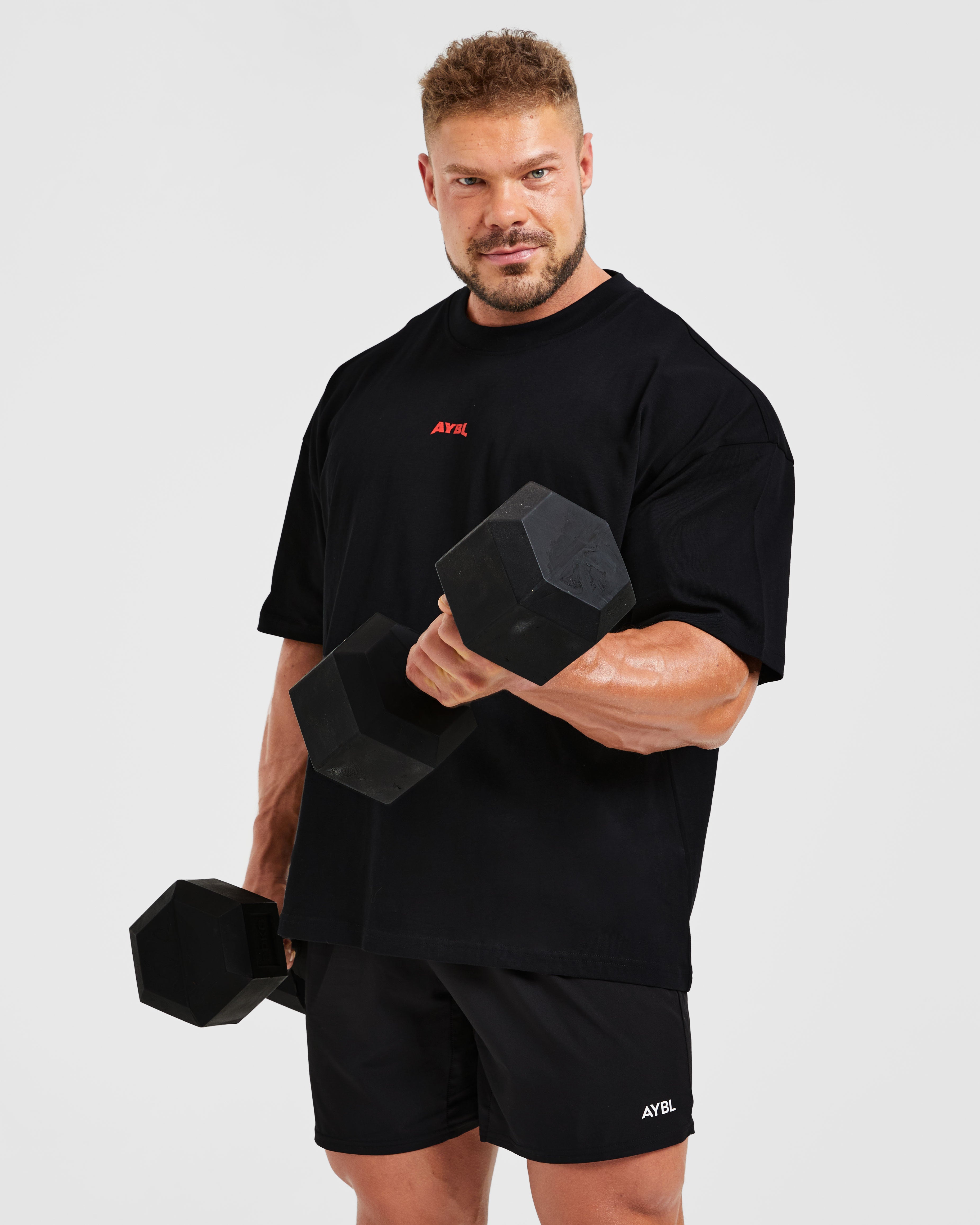 Wesley Vissers X Beyond Limits Oversized T Shirt - Zwart/Charcoal