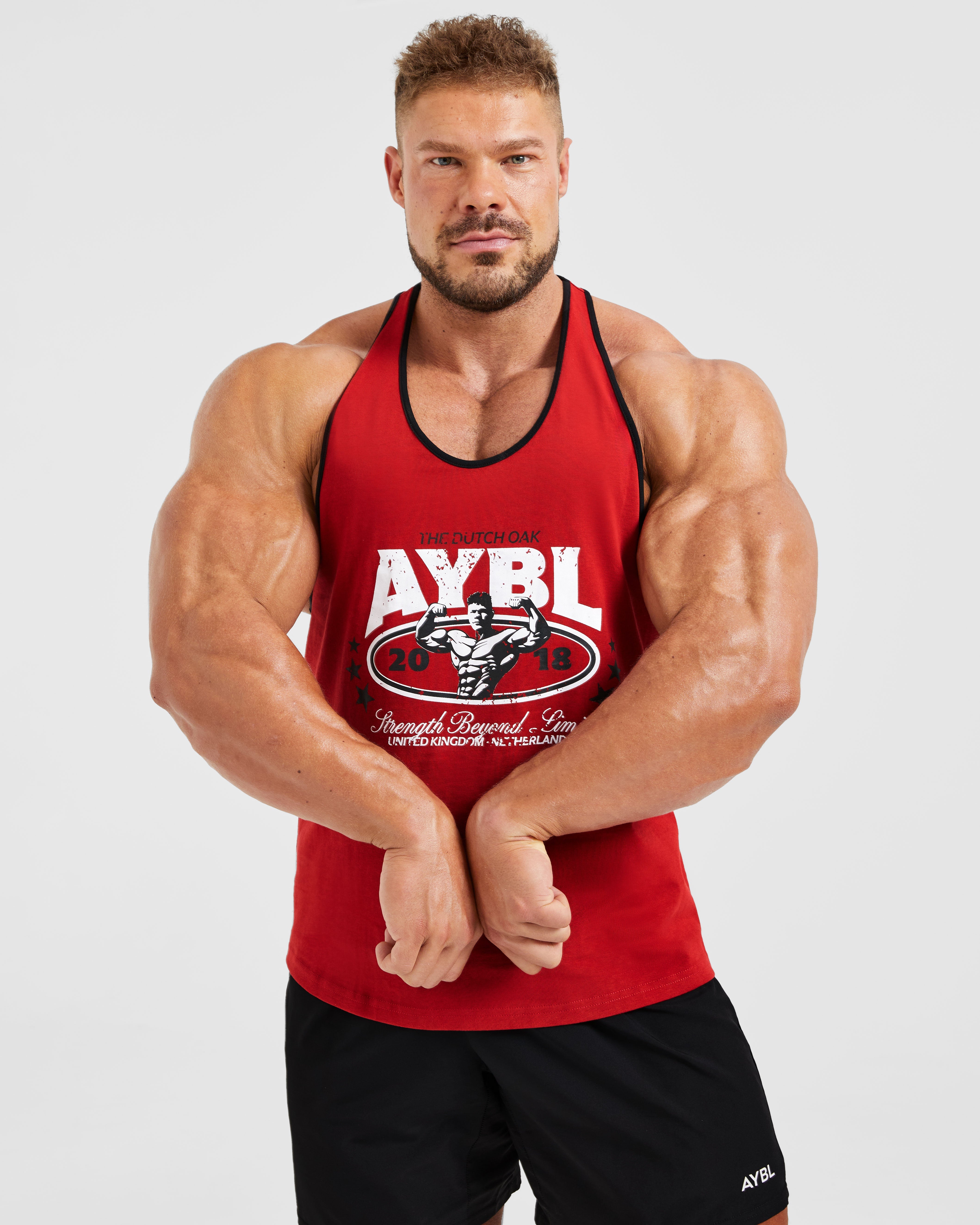 Wesley Vissers X Beyond Limits Stringer - Rood/Zwart