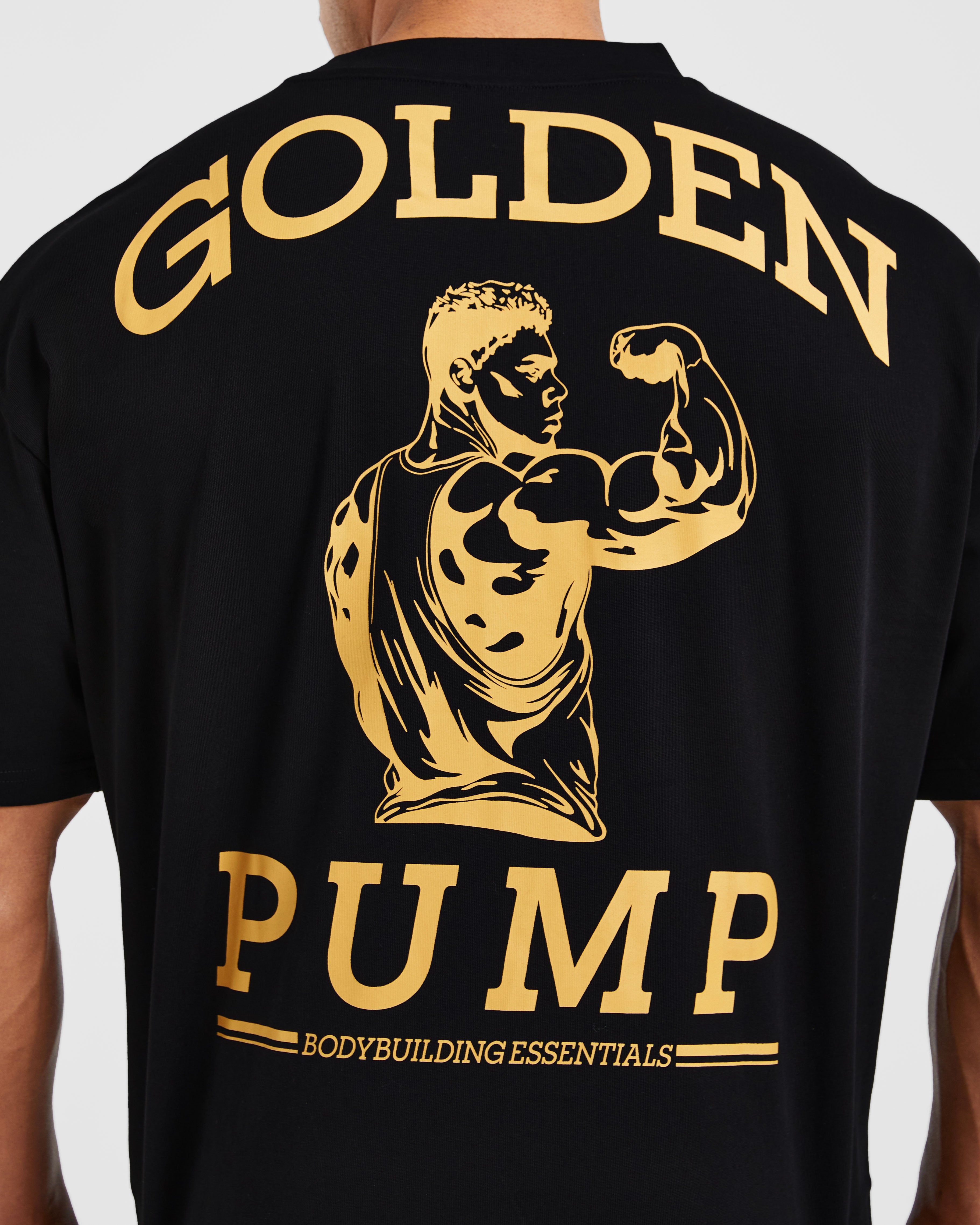 Wesley Vissers X Golden Pump Oversized T Shirt - Zwart