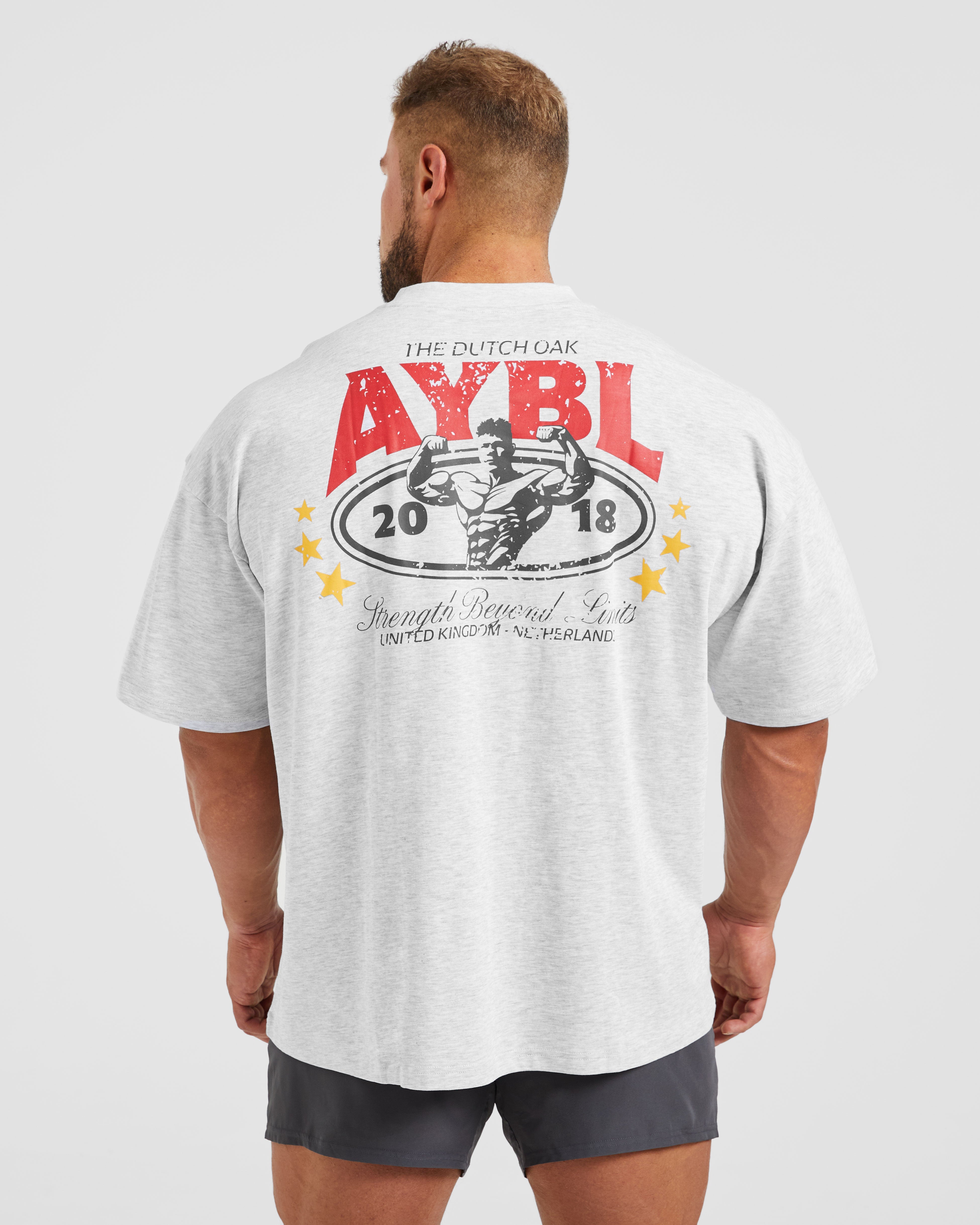 Wesley Vissers X Beyond Limits Oversized T Shirt - Grijs Marl