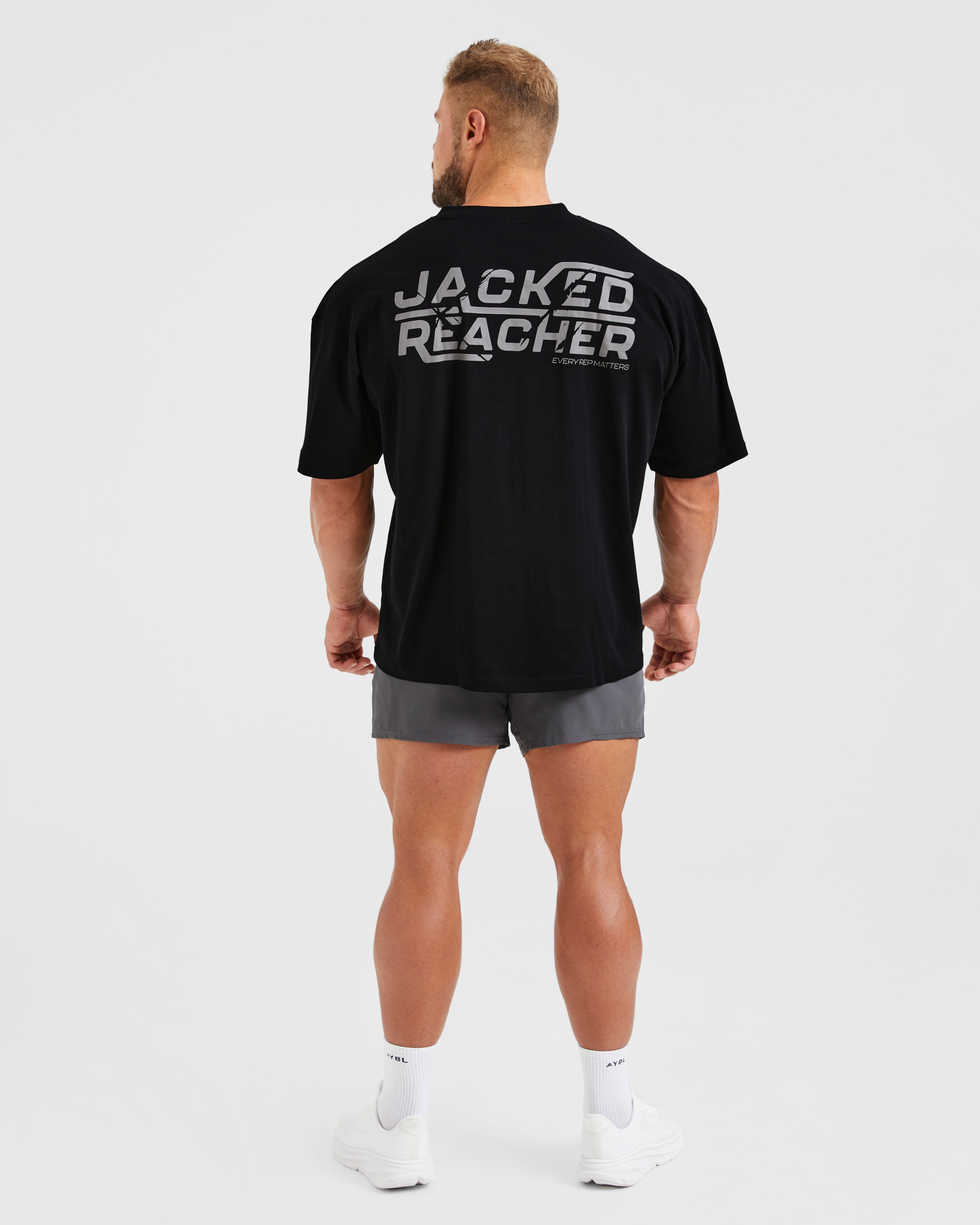 Wesley Vissers X Jacked Reacher Oversized T Shirt - Zwart