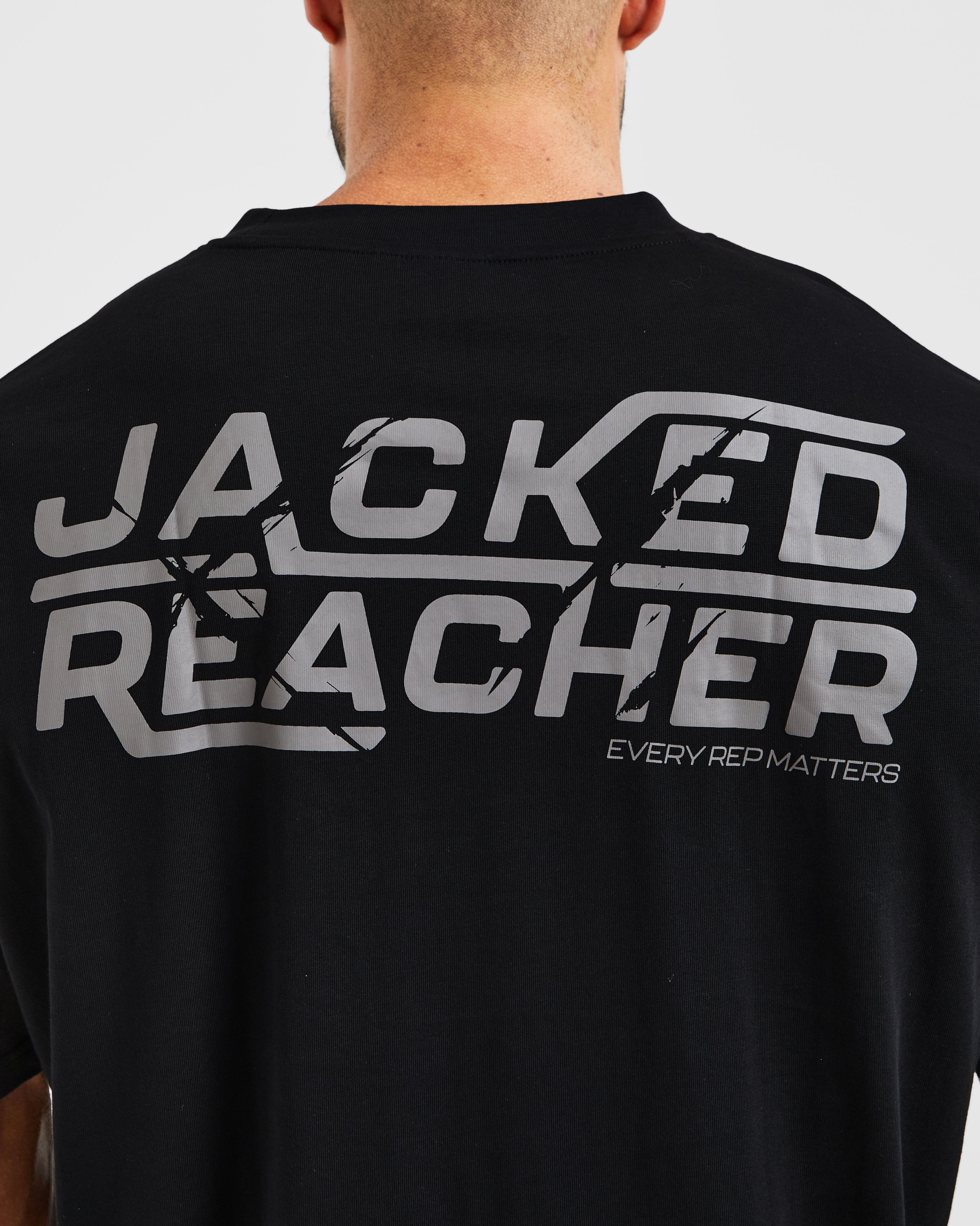 Wesley Vissers X Jacked Reacher Oversized T Shirt - Zwart