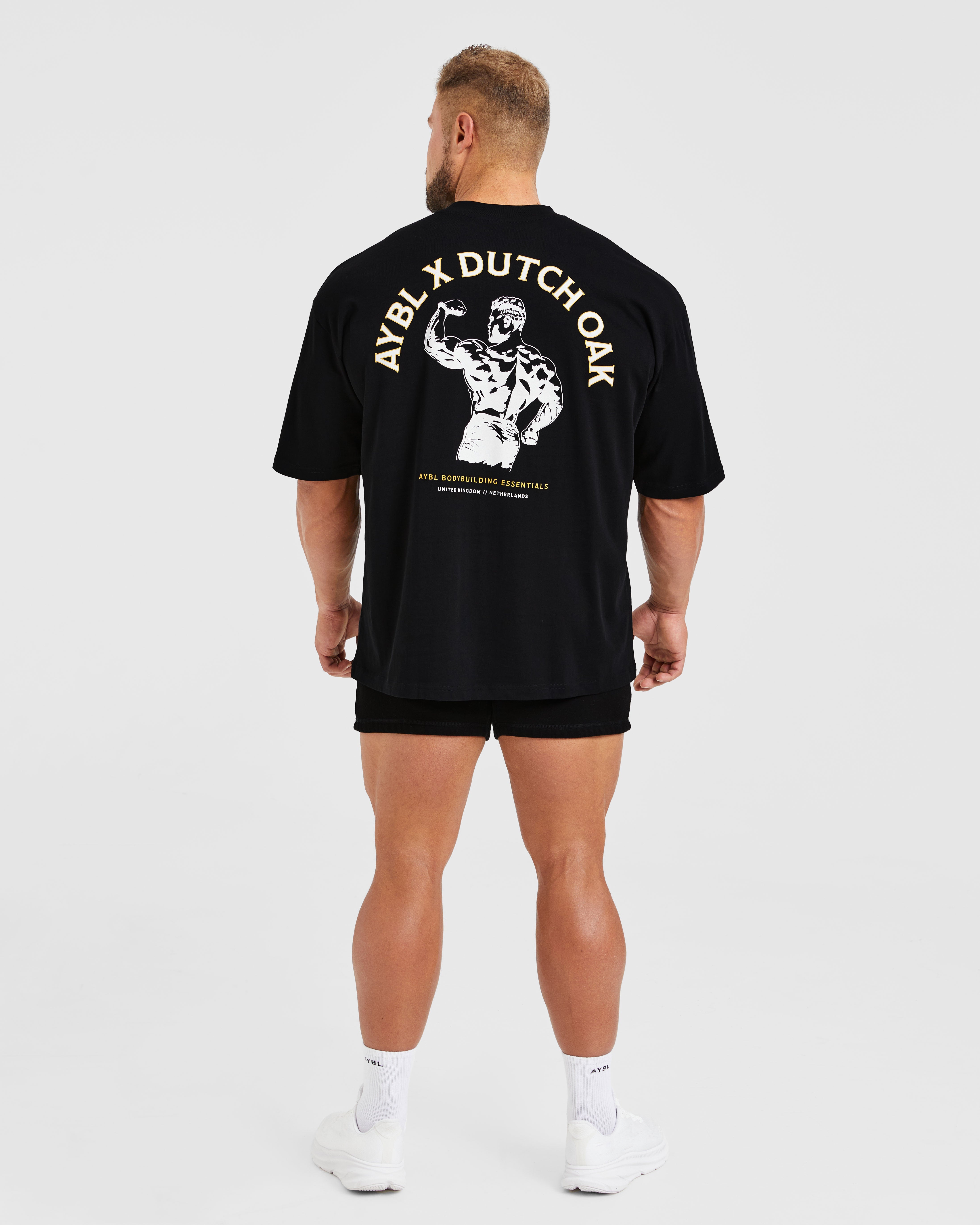Wesley Vissers X Dutch Oak Oversized T Shirt - Zwart/Wit