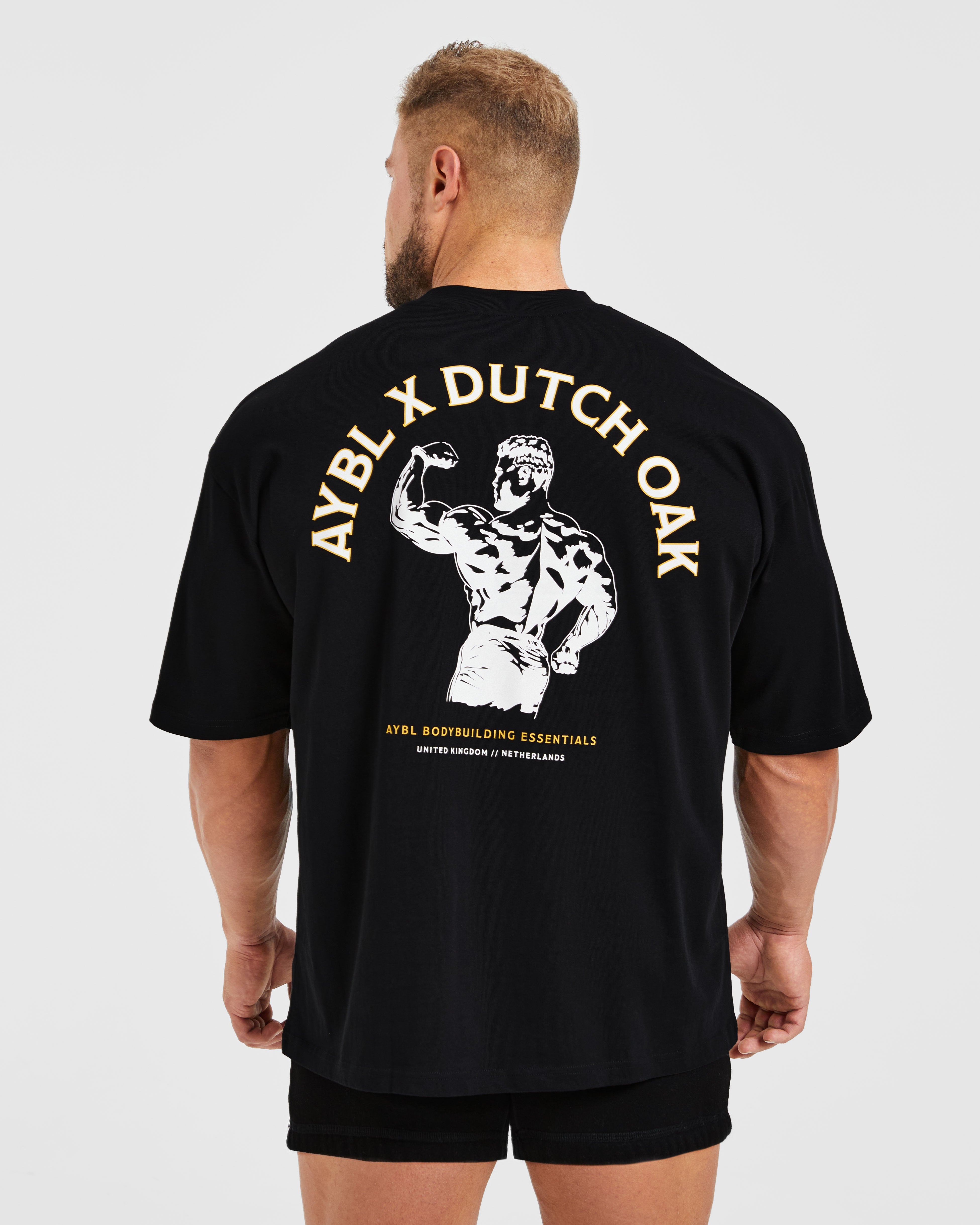Wesley Vissers X Dutch Oak Oversized T Shirt - Zwart/Wit