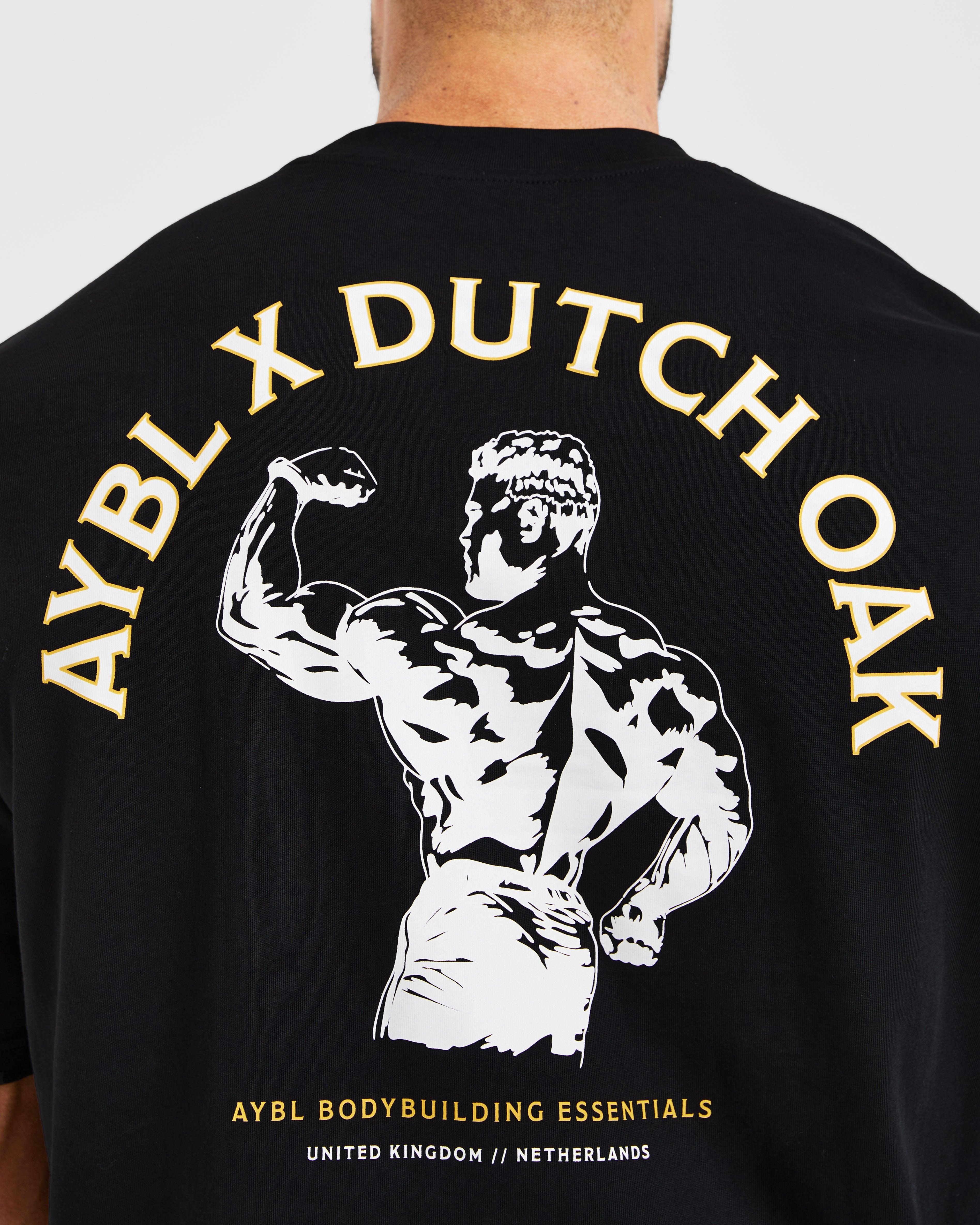 Wesley Vissers X Dutch Oak Oversized T Shirt - Zwart/Wit