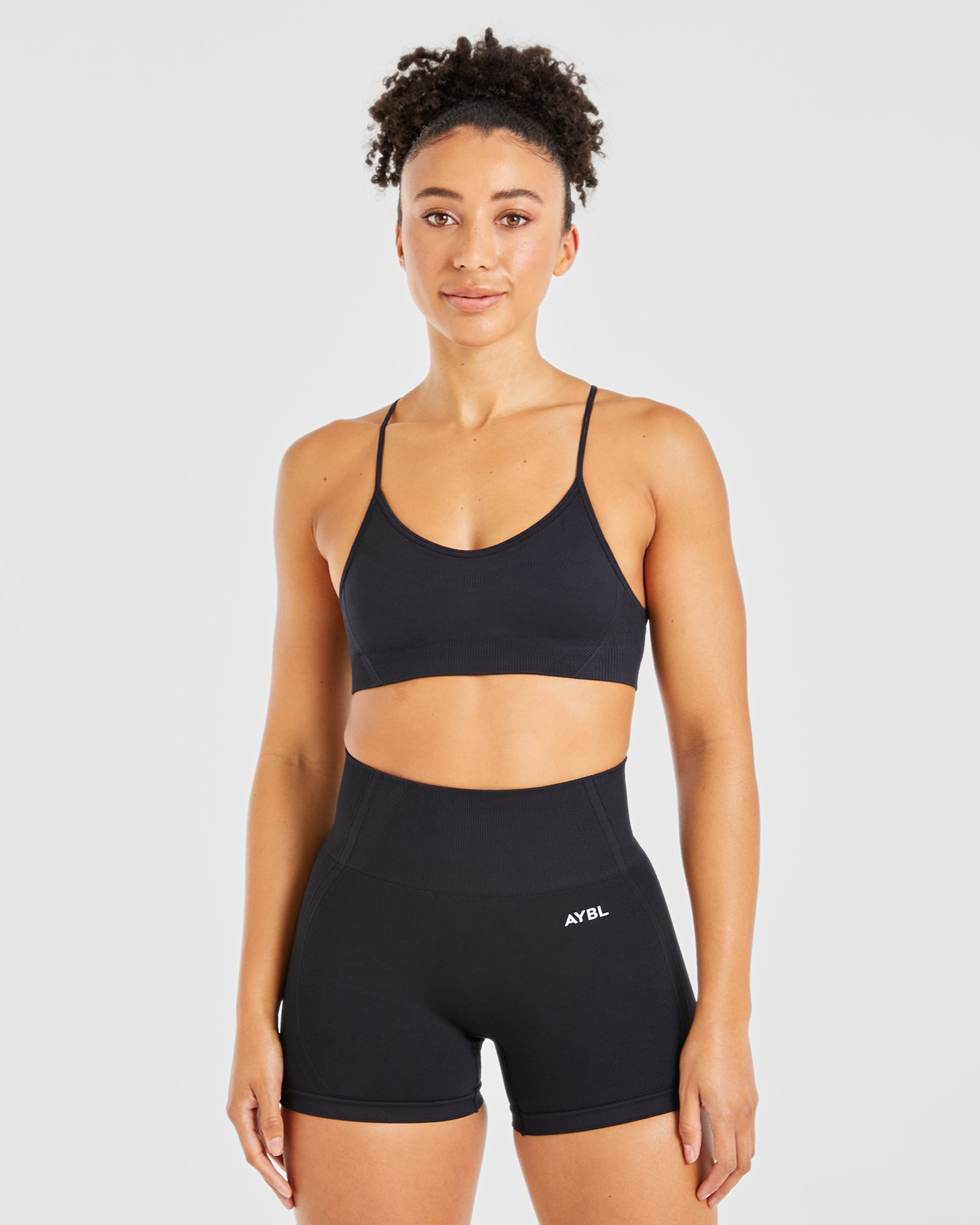Balance V3 Seamless Strappy Sports Bra - Zwart