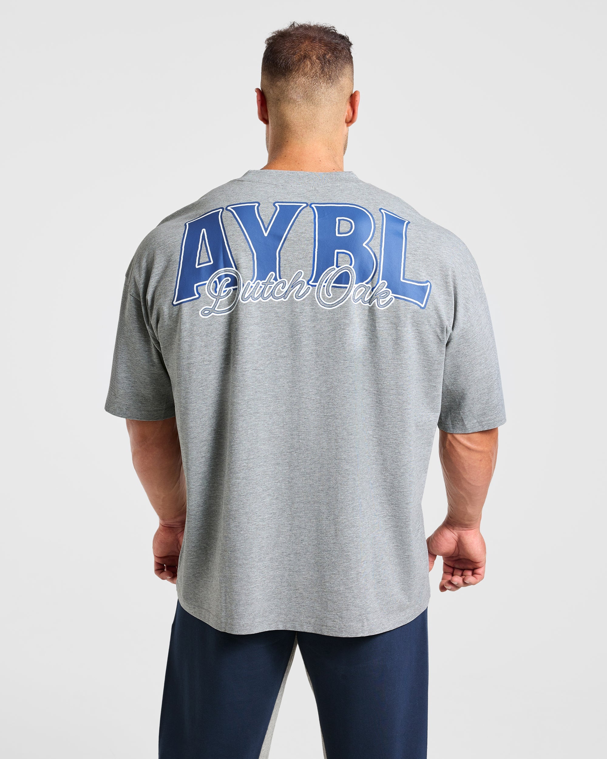 Wesley Vissers x AYBL Dutch Oak Oversized T Shirt - Mid Marl Grijs