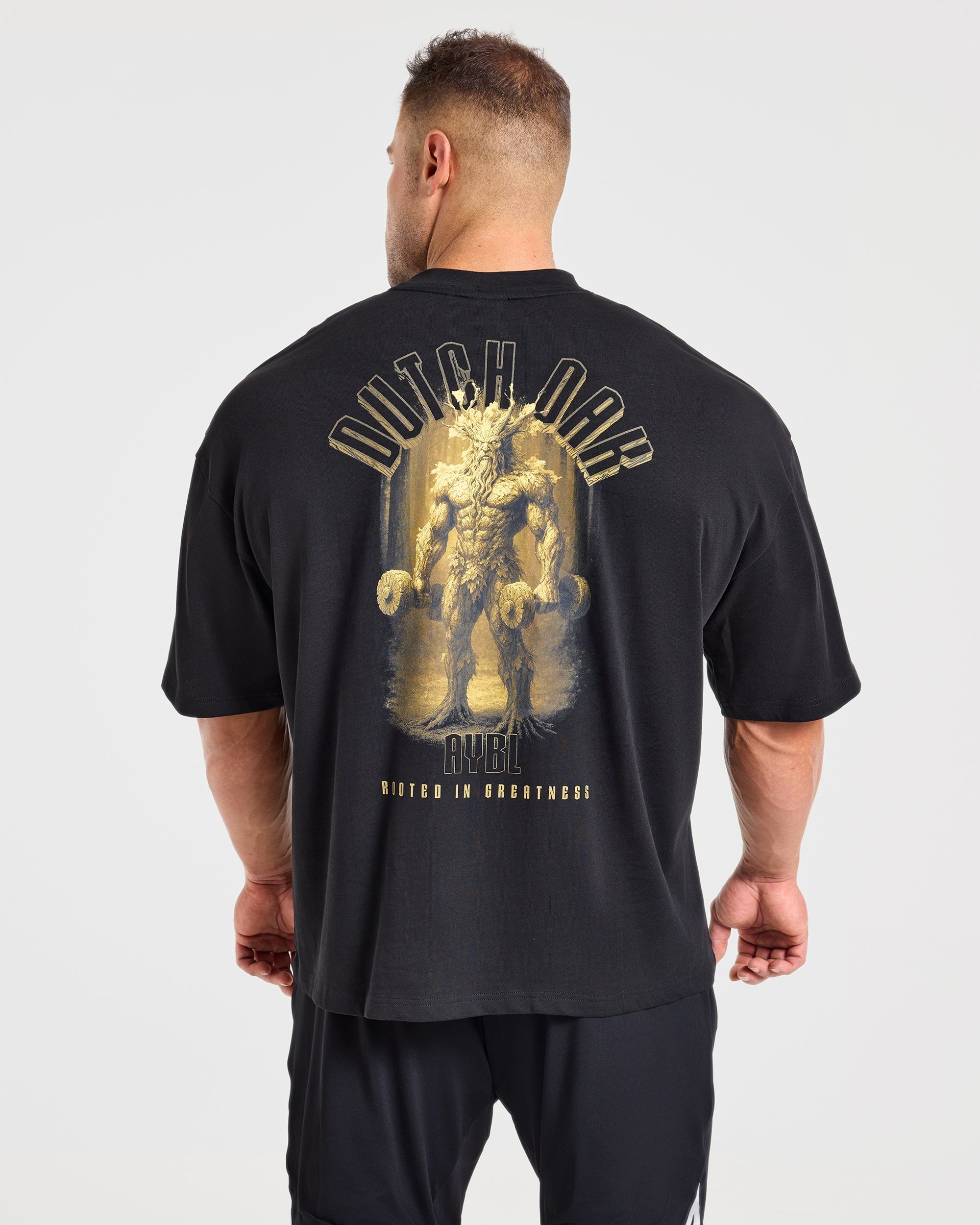 Wesley Vissers x Rooted in Greatness Oversized T Shirt - Zwart
