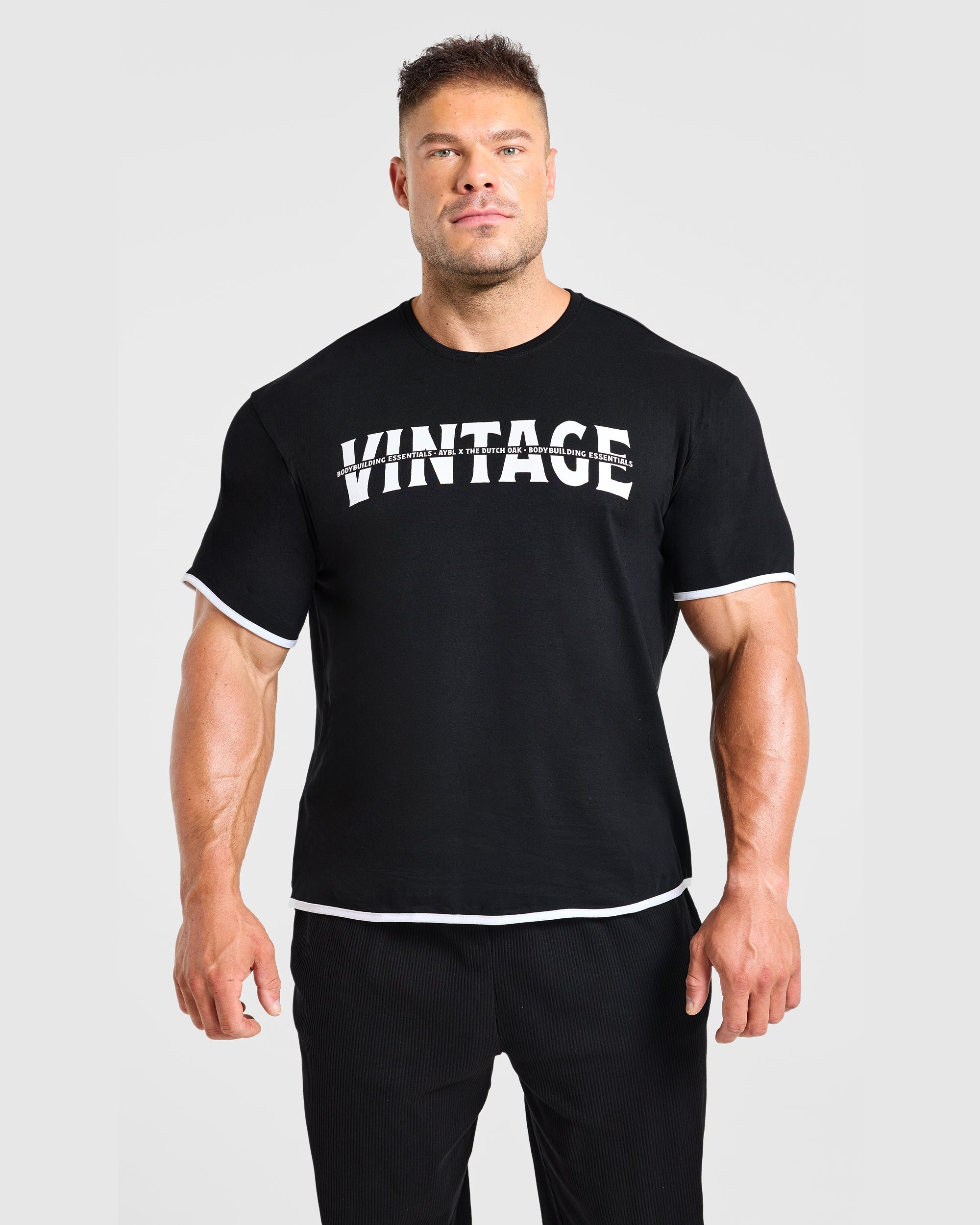 Wesley Vissers x Contrast T Shirt - Zwart