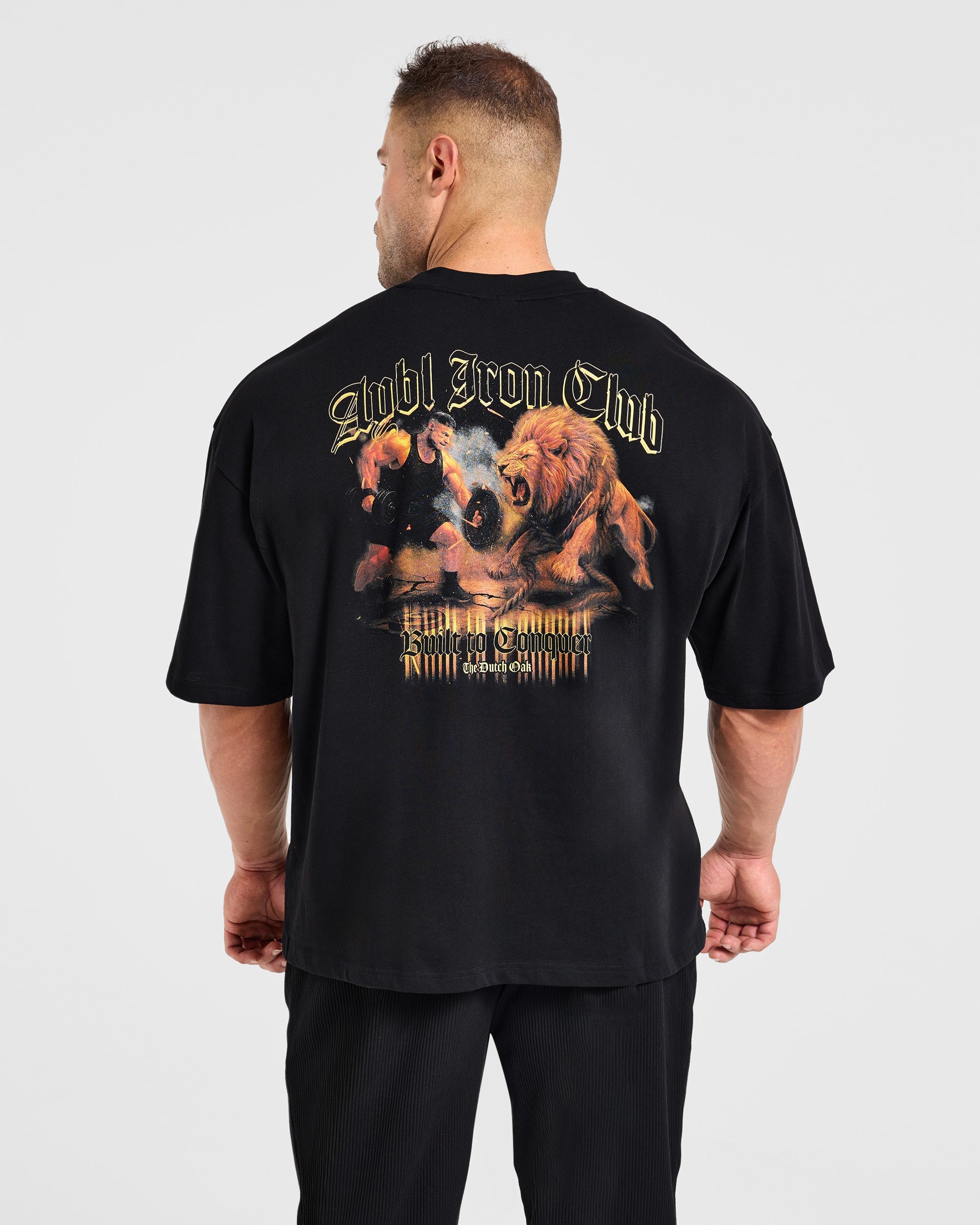 Wesley Vissers x Built to Conquer Oversized T Shirt - Zwart