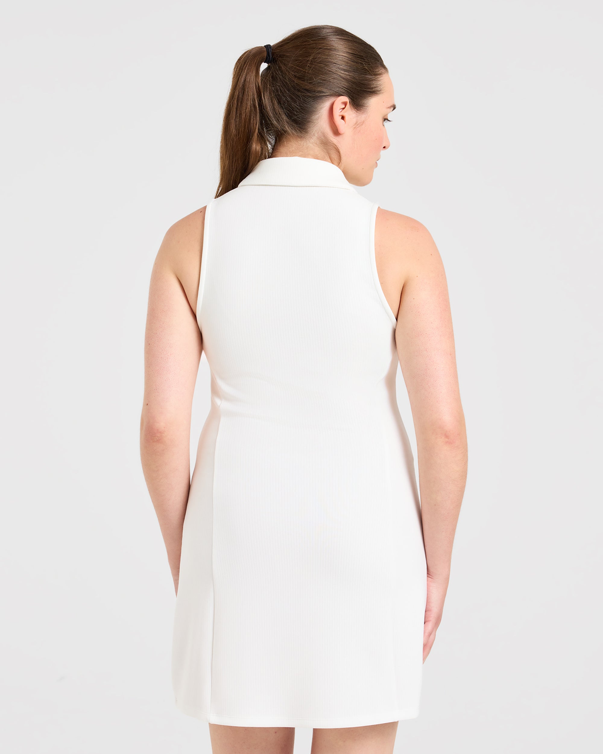 Signature Collar Dress - Wit