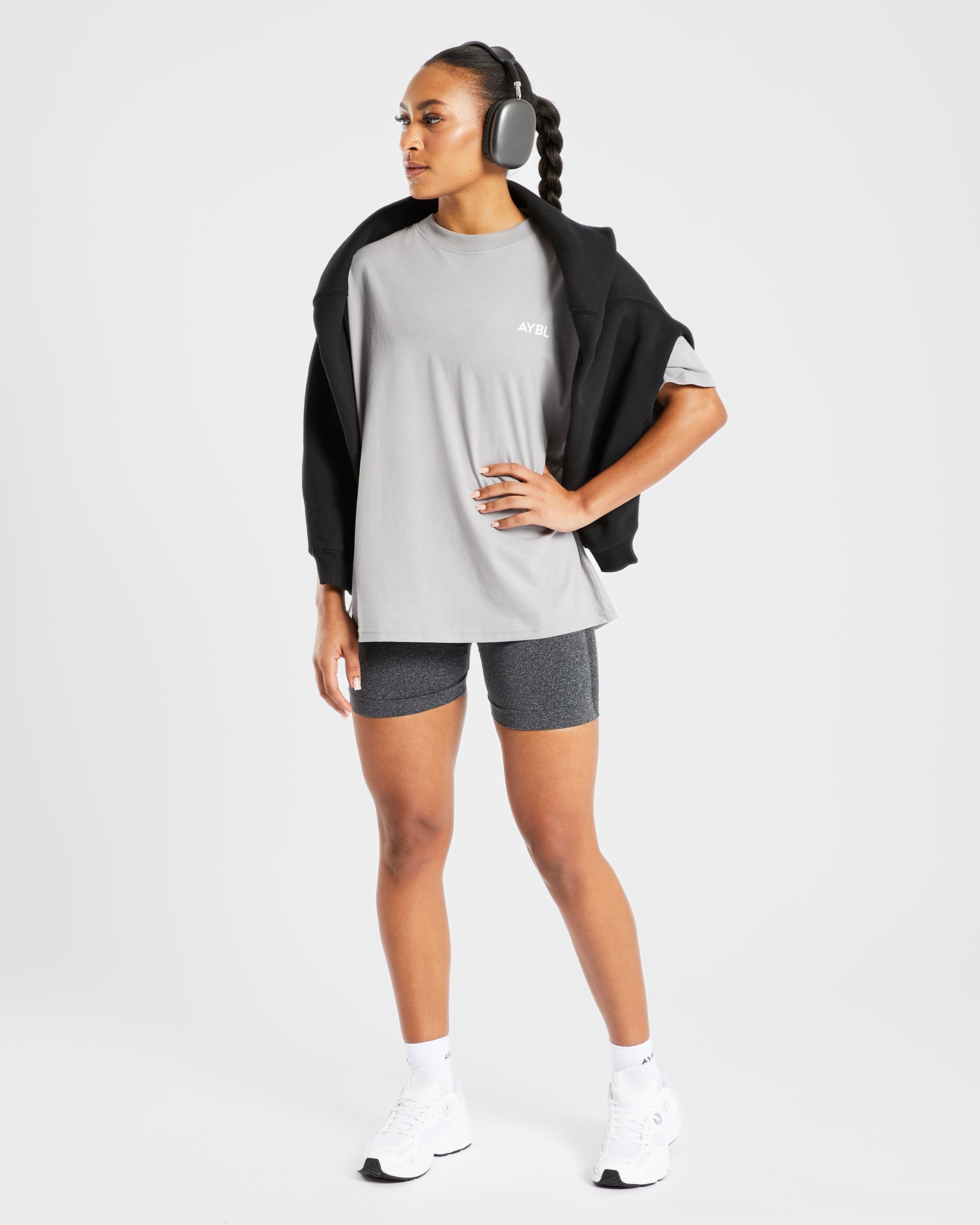 AYBL Club Oversized T Shirt - Grijs