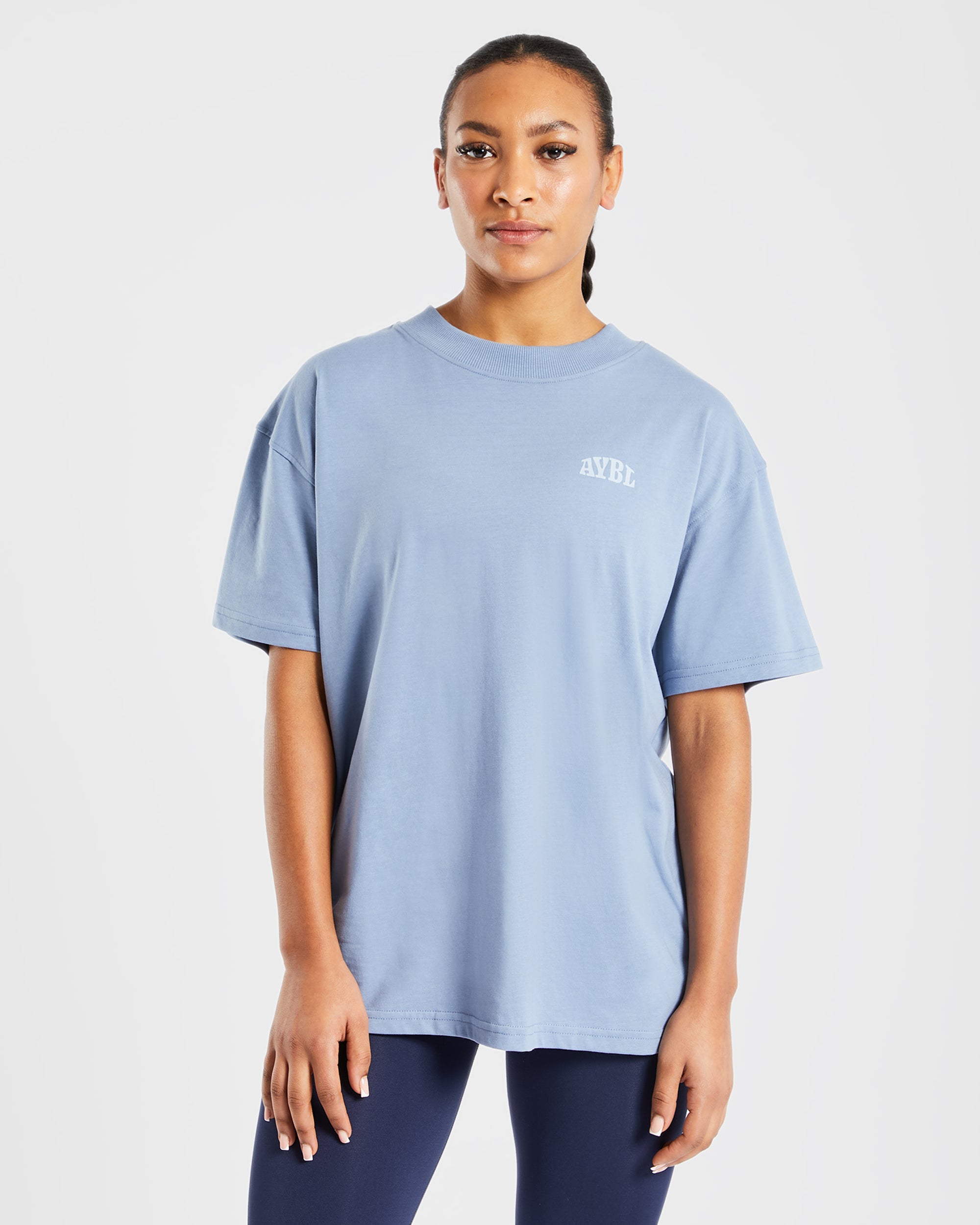 Mind Over Matter Oversized T Shirt - Blauw