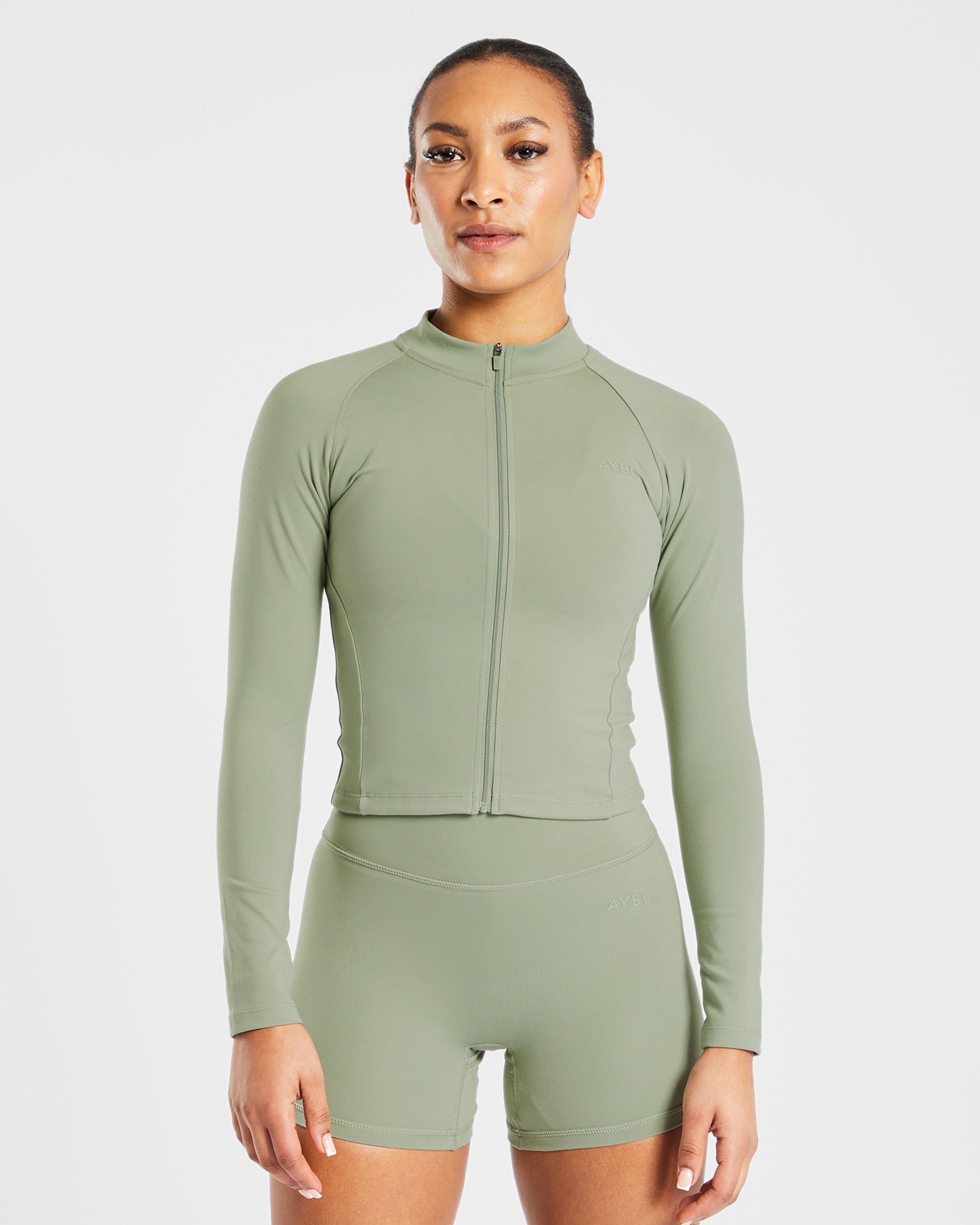 Staple Zip Jacket - Olive Groen