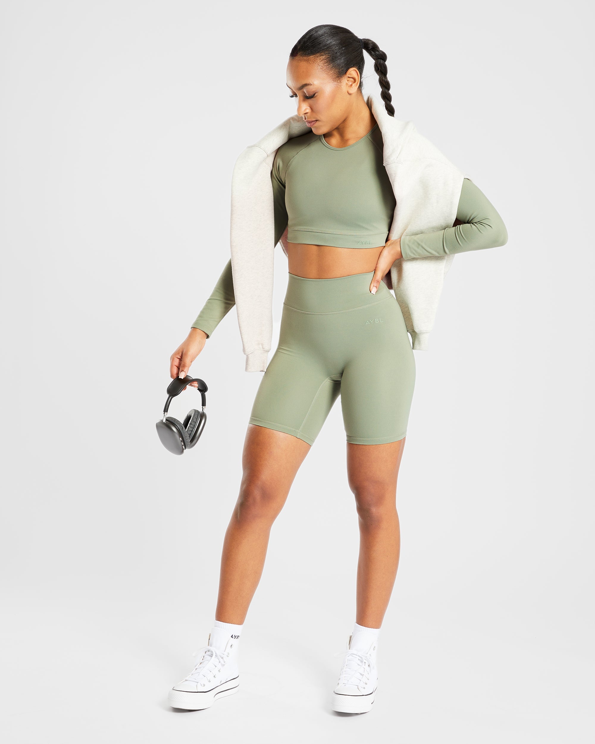 Staple Cycling Shorts - Olive Groen
