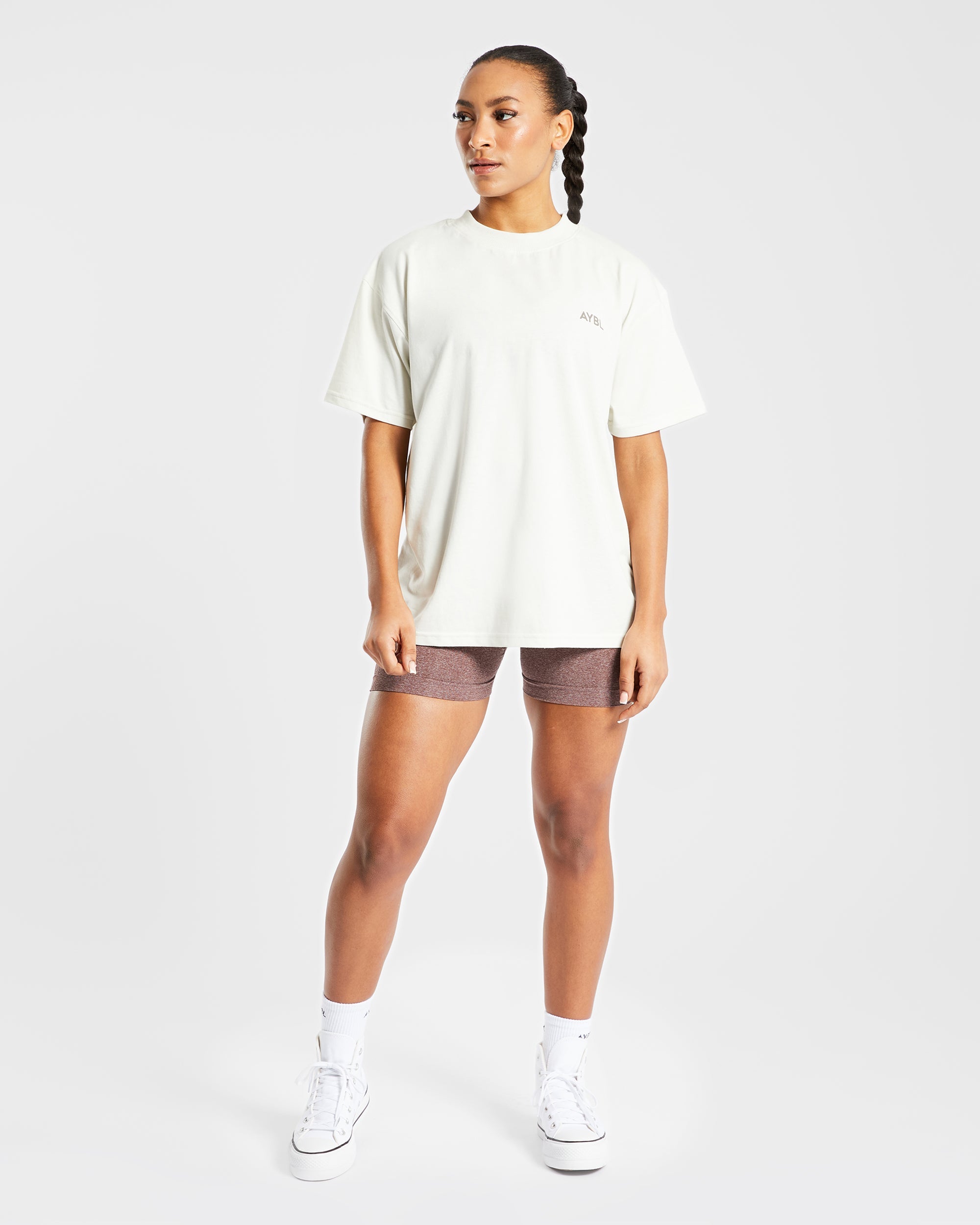 AYBL Club Oversized T Shirt - Off Wit