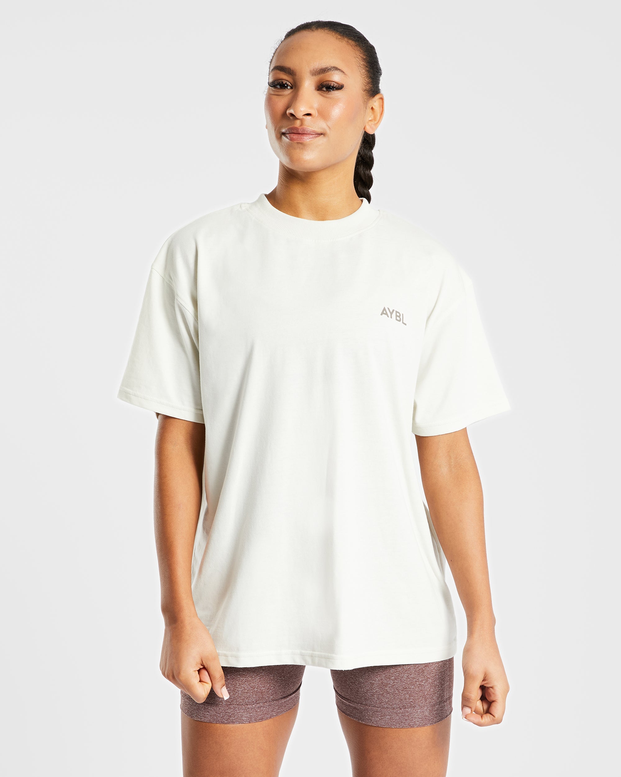 AYBL Club Oversized T Shirt - Off Wit