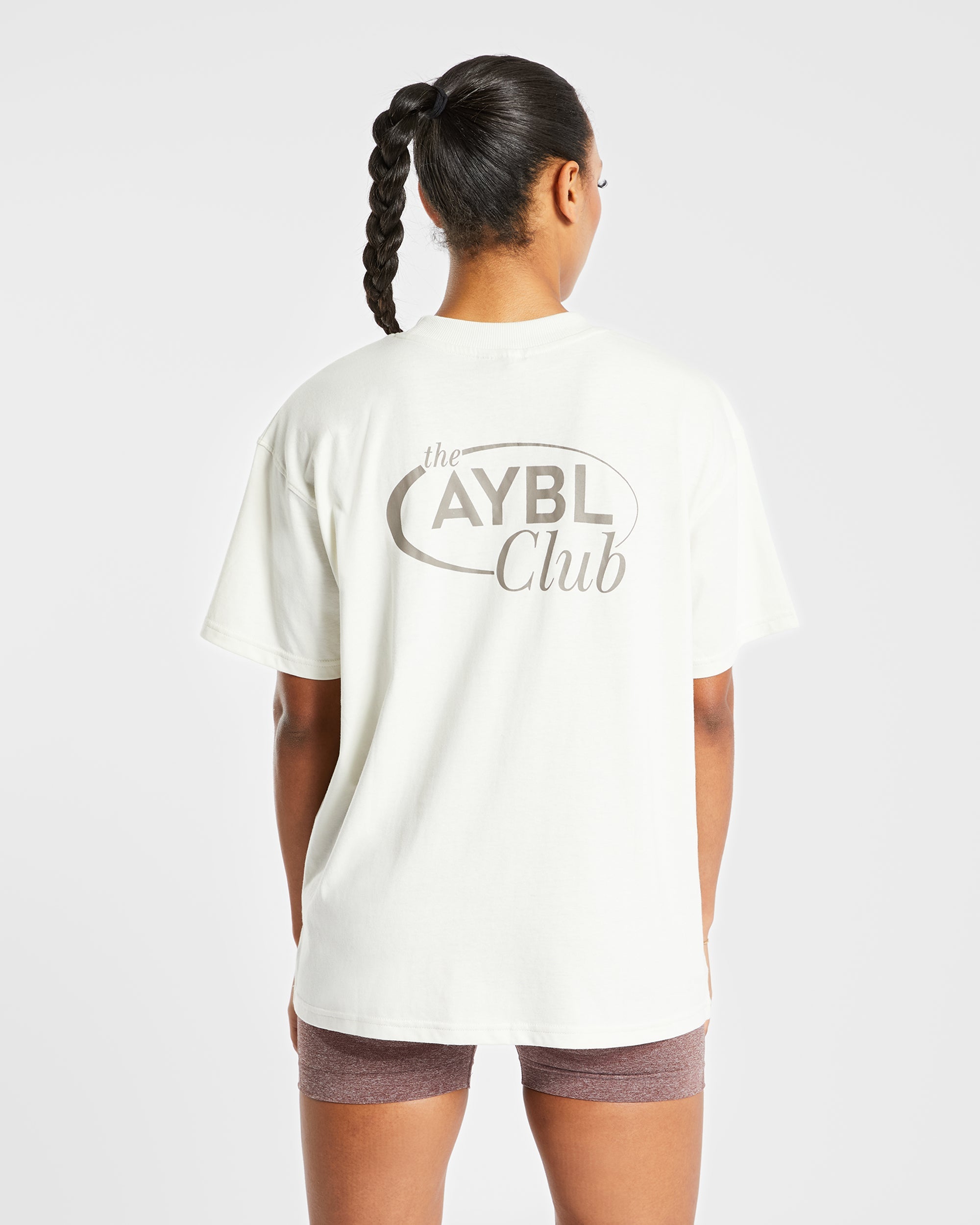AYBL Club Oversized T Shirt - Off Wit