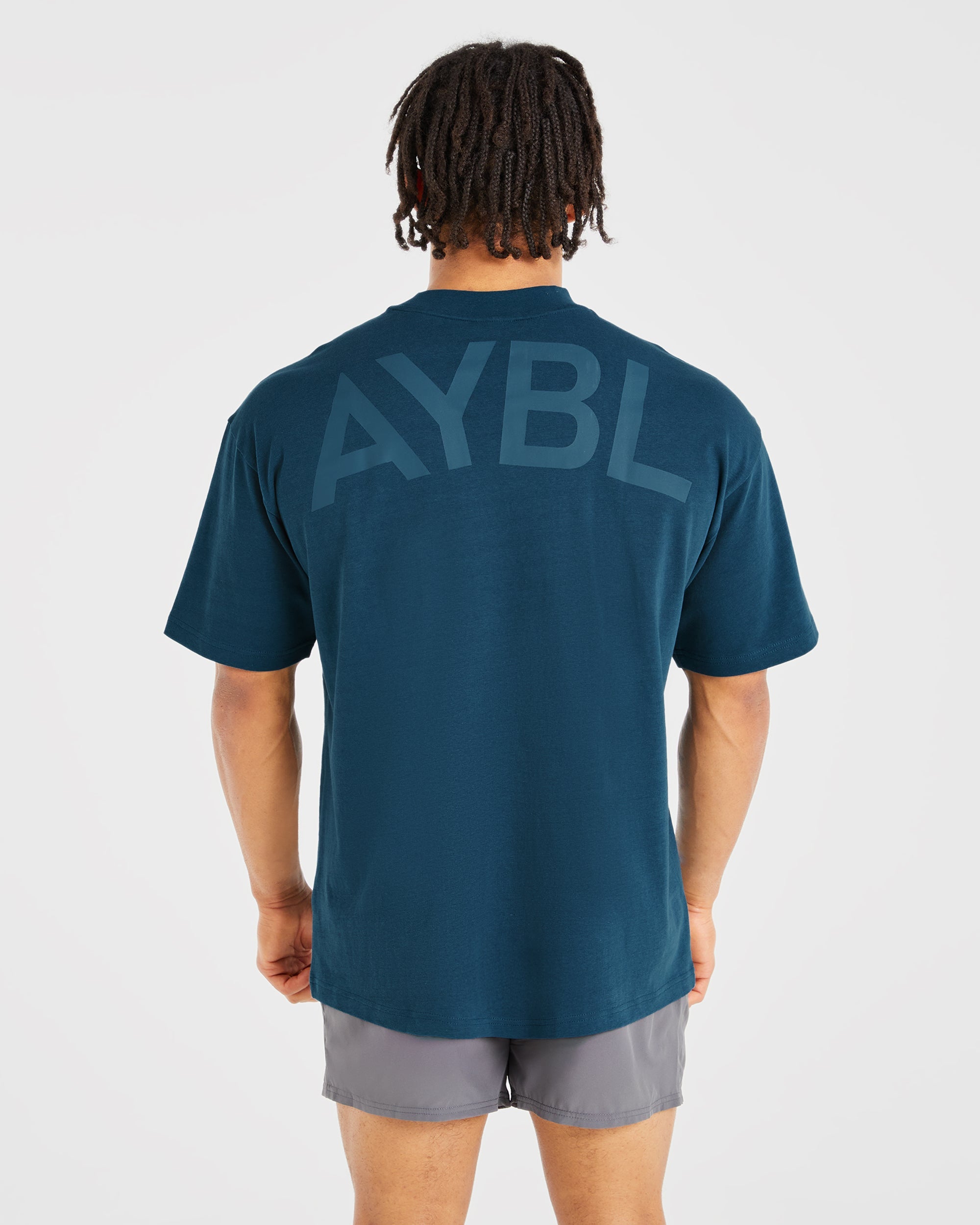 Essential Oversized T Shirt - Marine Blauw