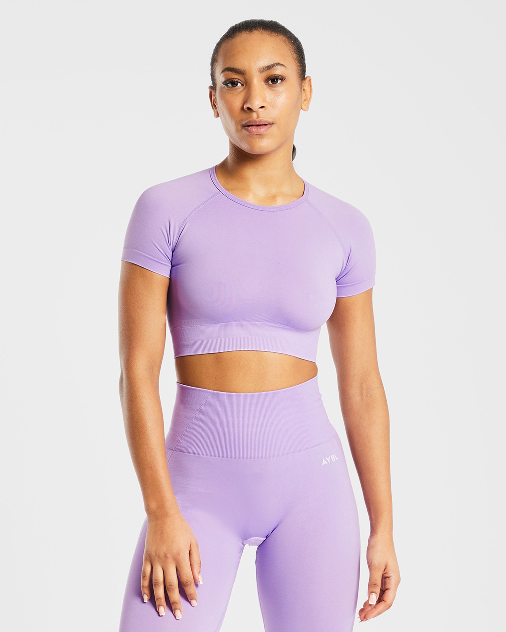 Empower Seamless Crop Top - Paars