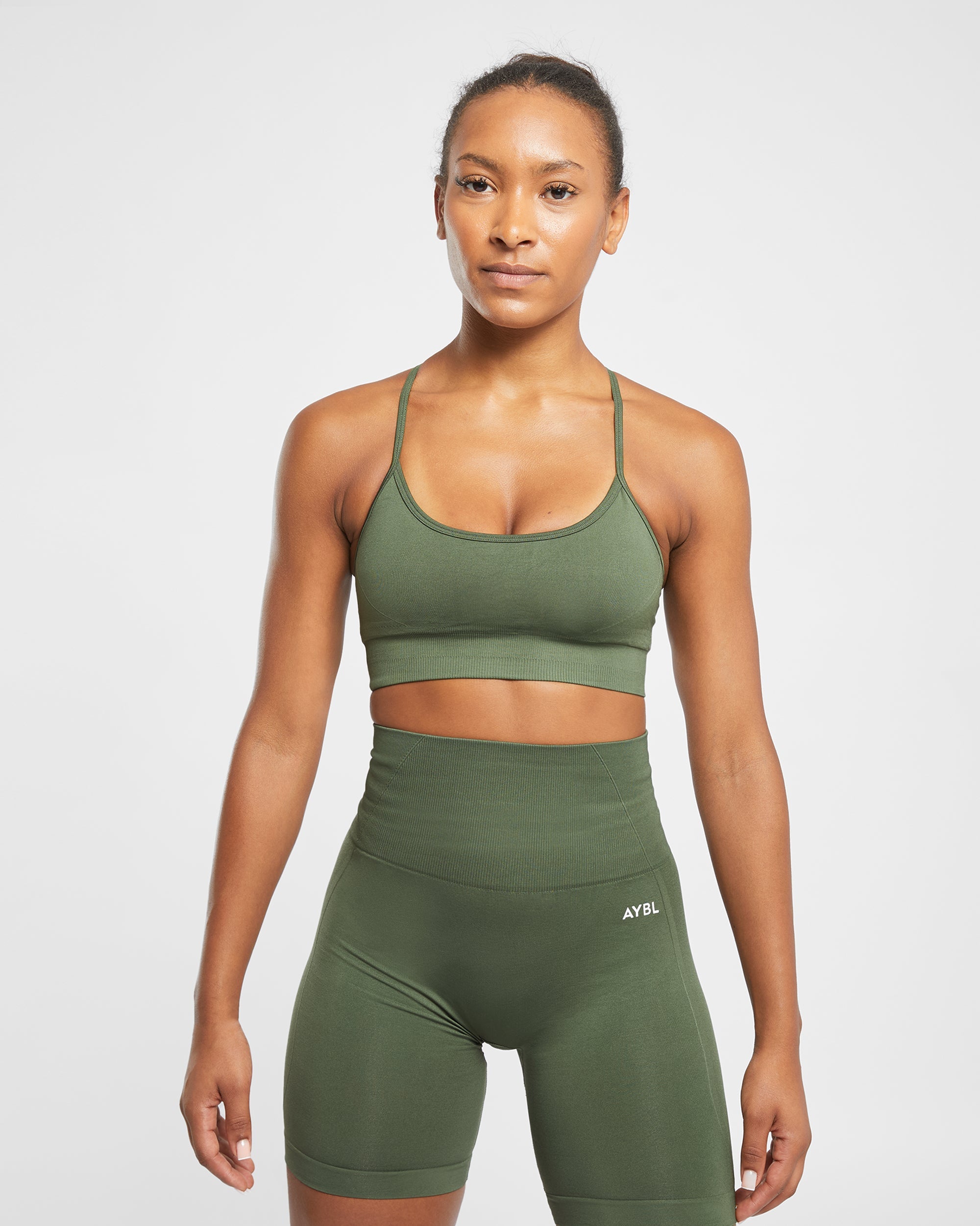 Empower Seamless Sports Bra - Khaki Groen