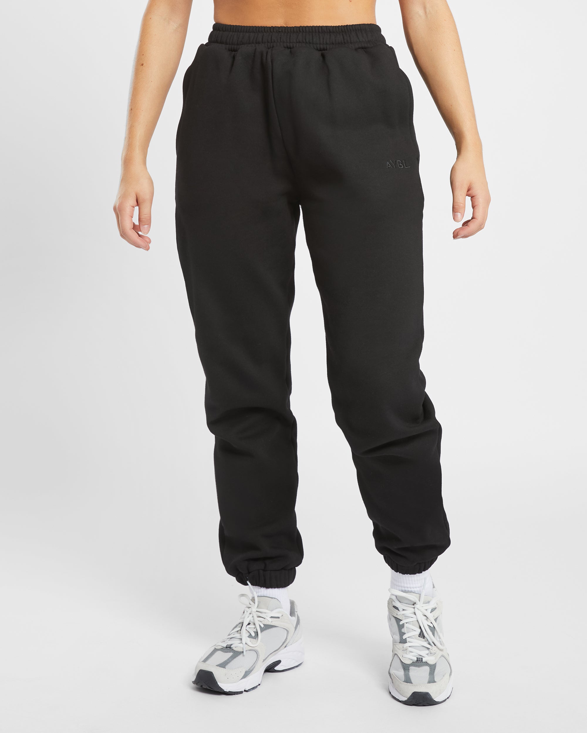 Premium Oversized Joggers - Zwart