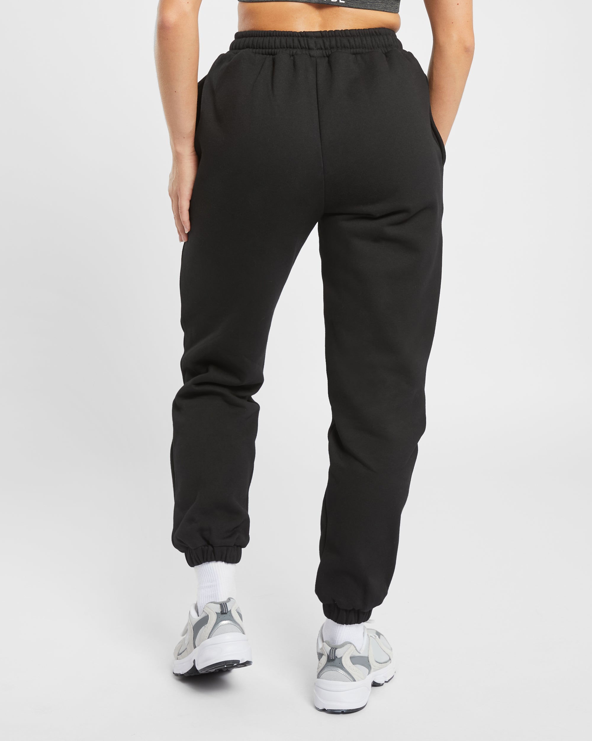 Premium Oversized Joggers - Zwart