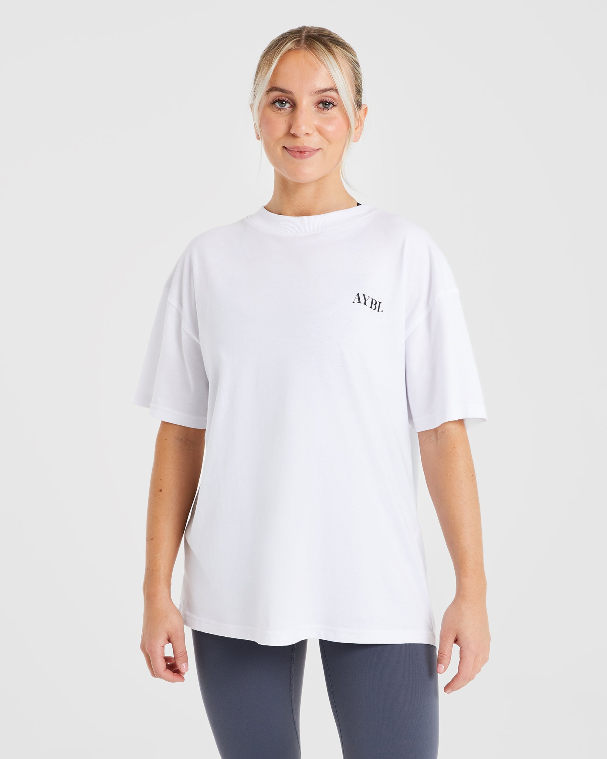 Be Good To Yourself Oversized T Shirt - Wit
