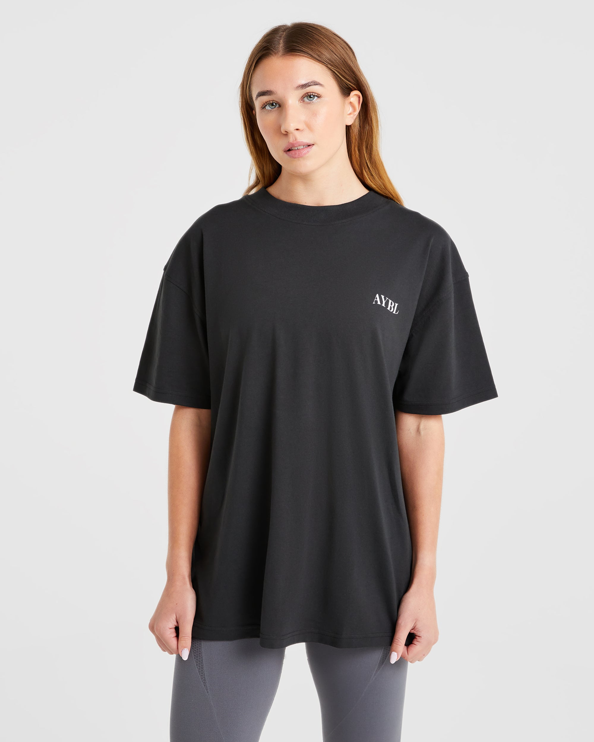 Be Good To Yourself Oversized T Shirt - Zwart