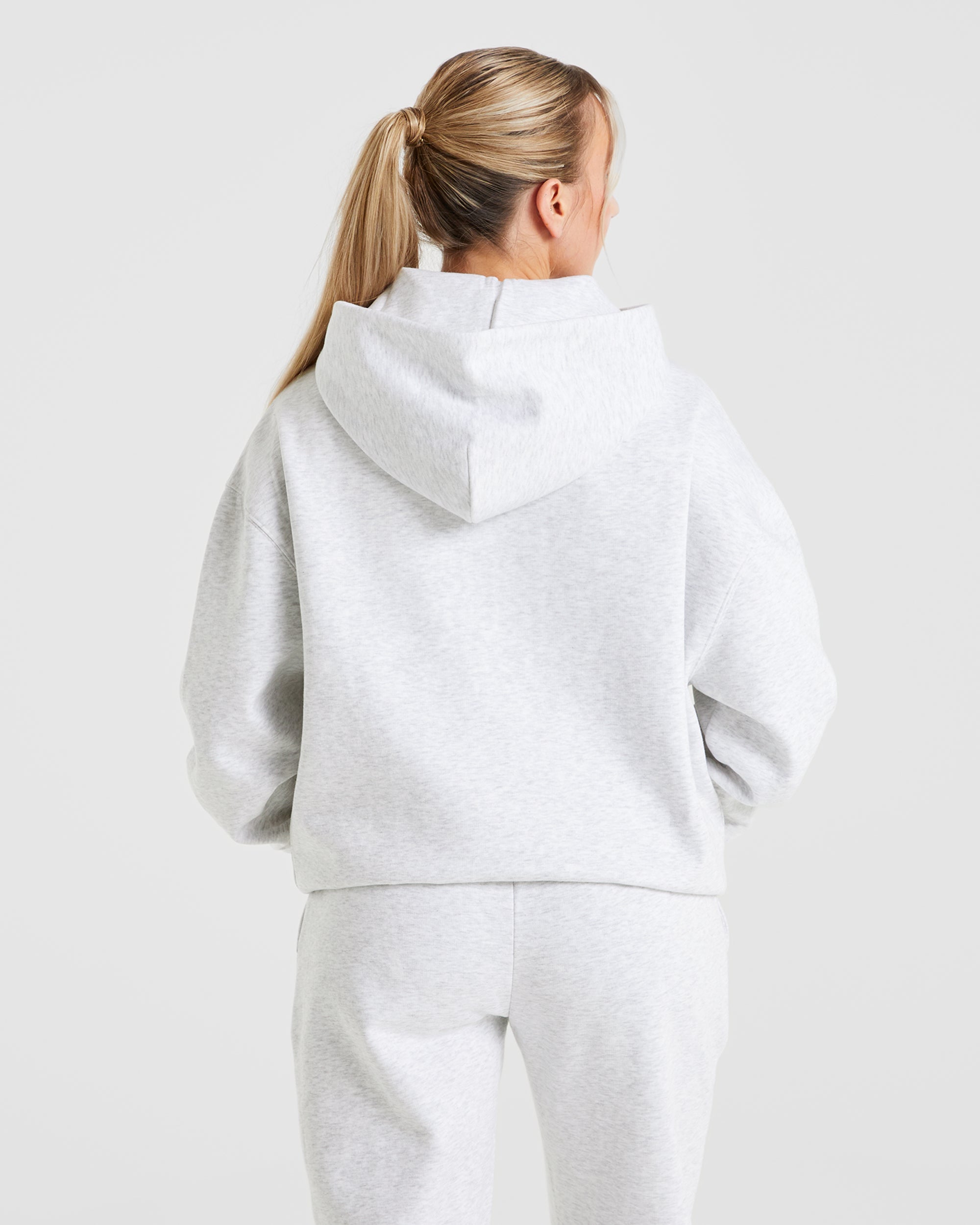Premium Oversized Hoodie - Heather Grijs