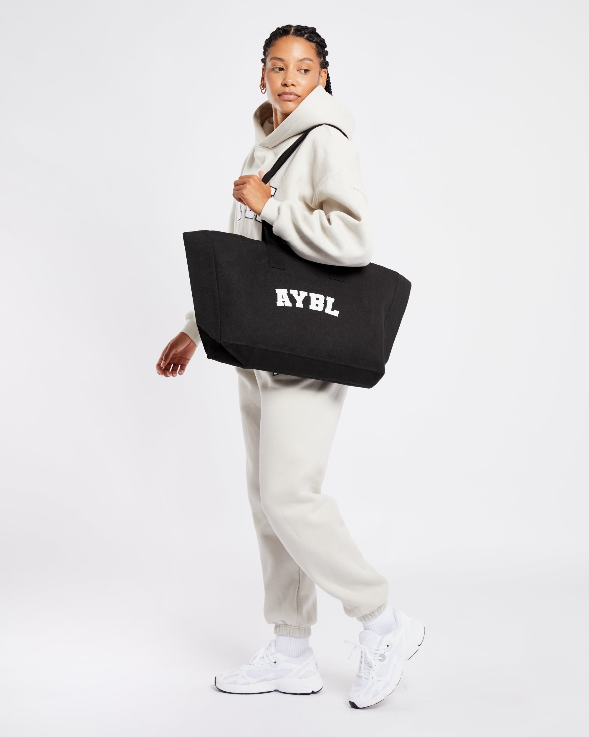 Varsity Tote Bag - Zwart