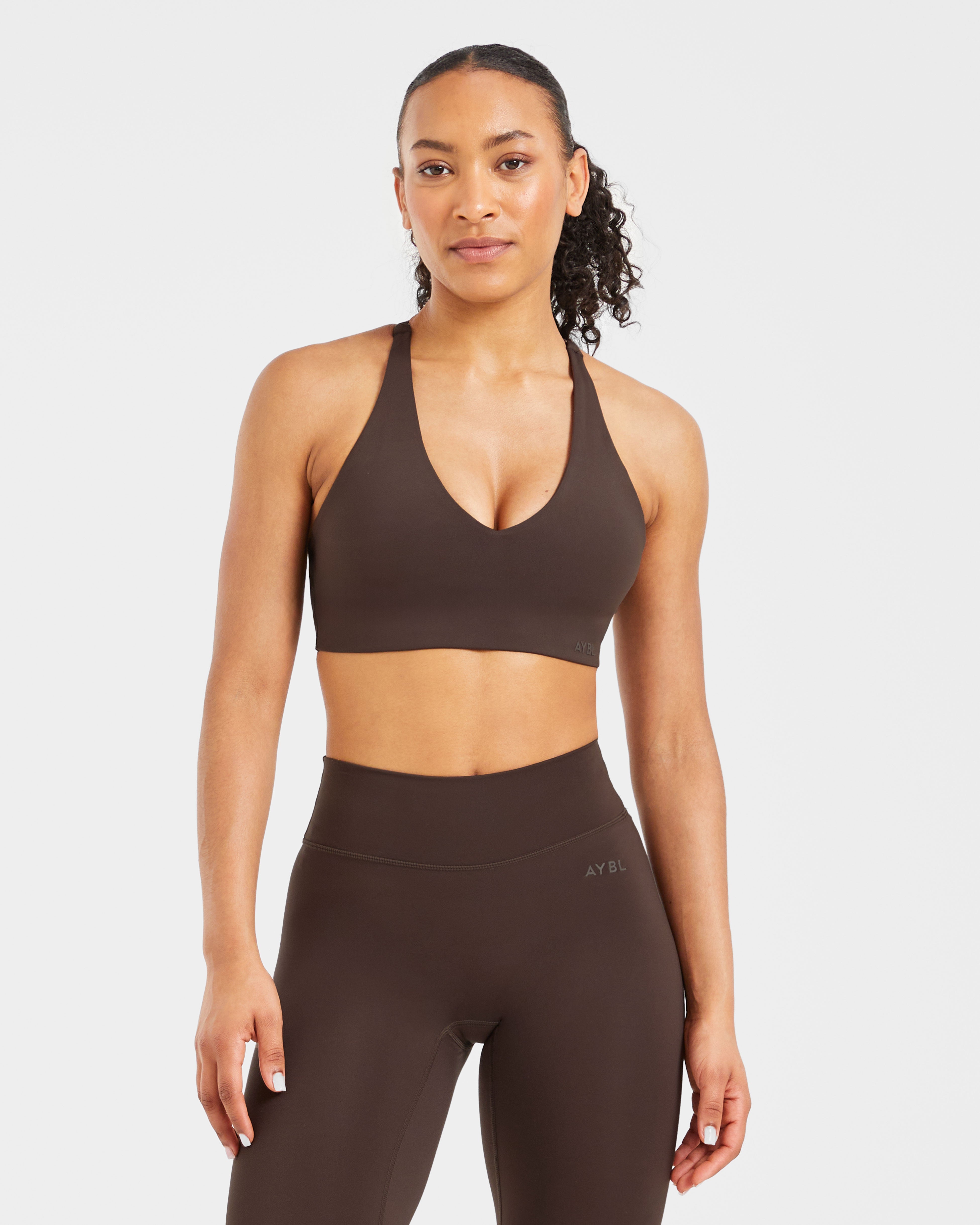 Staple Sports Bra - Coffee Bruin