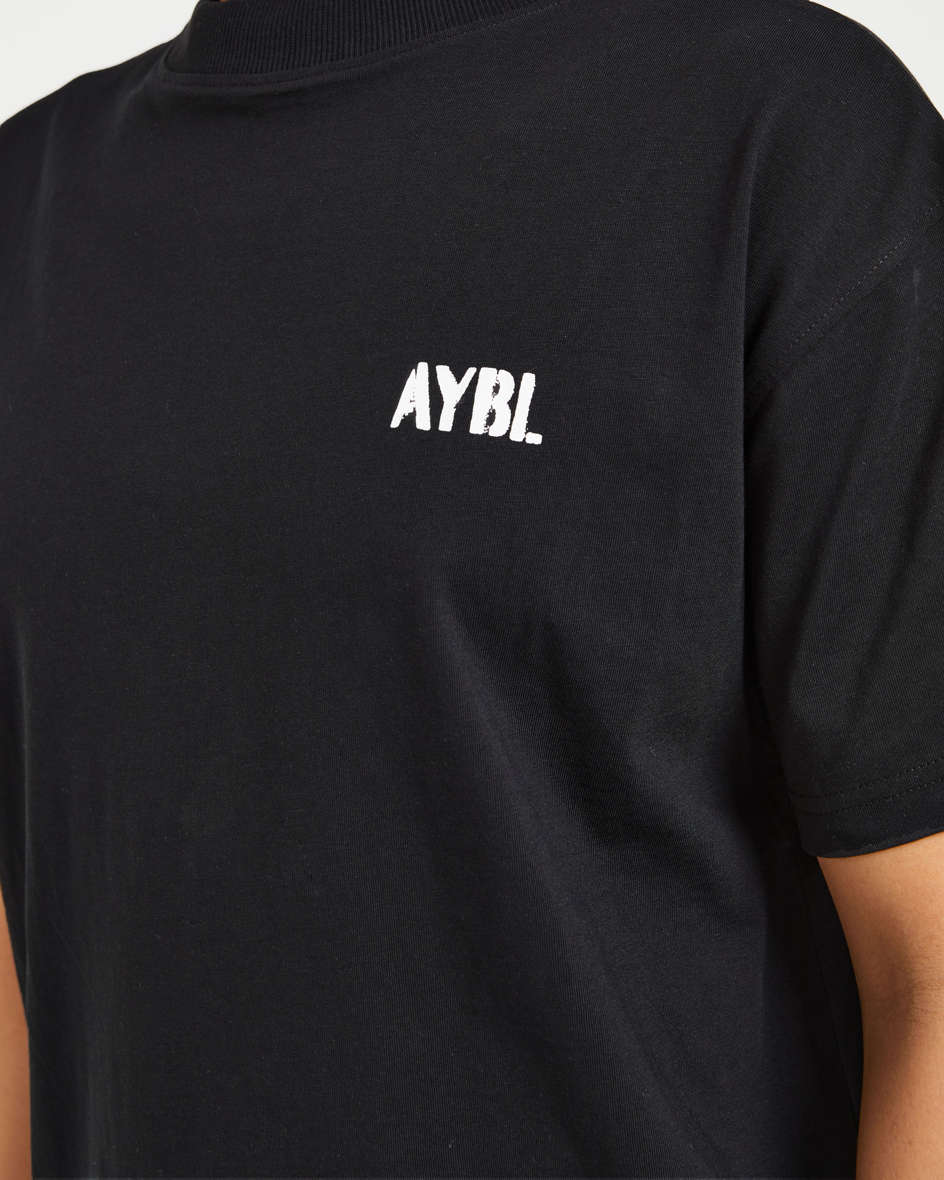 Athletics Strength Club Oversized T Shirt - Zwart