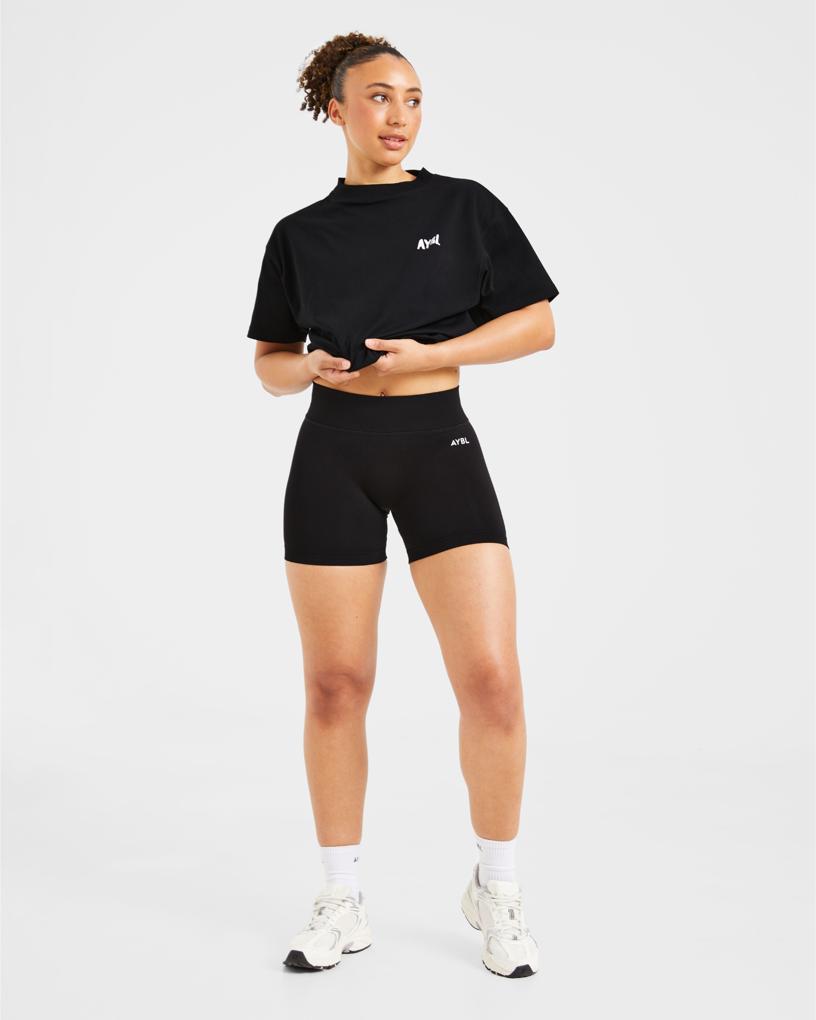 Athletics Strength Club Oversized T Shirt - Zwart