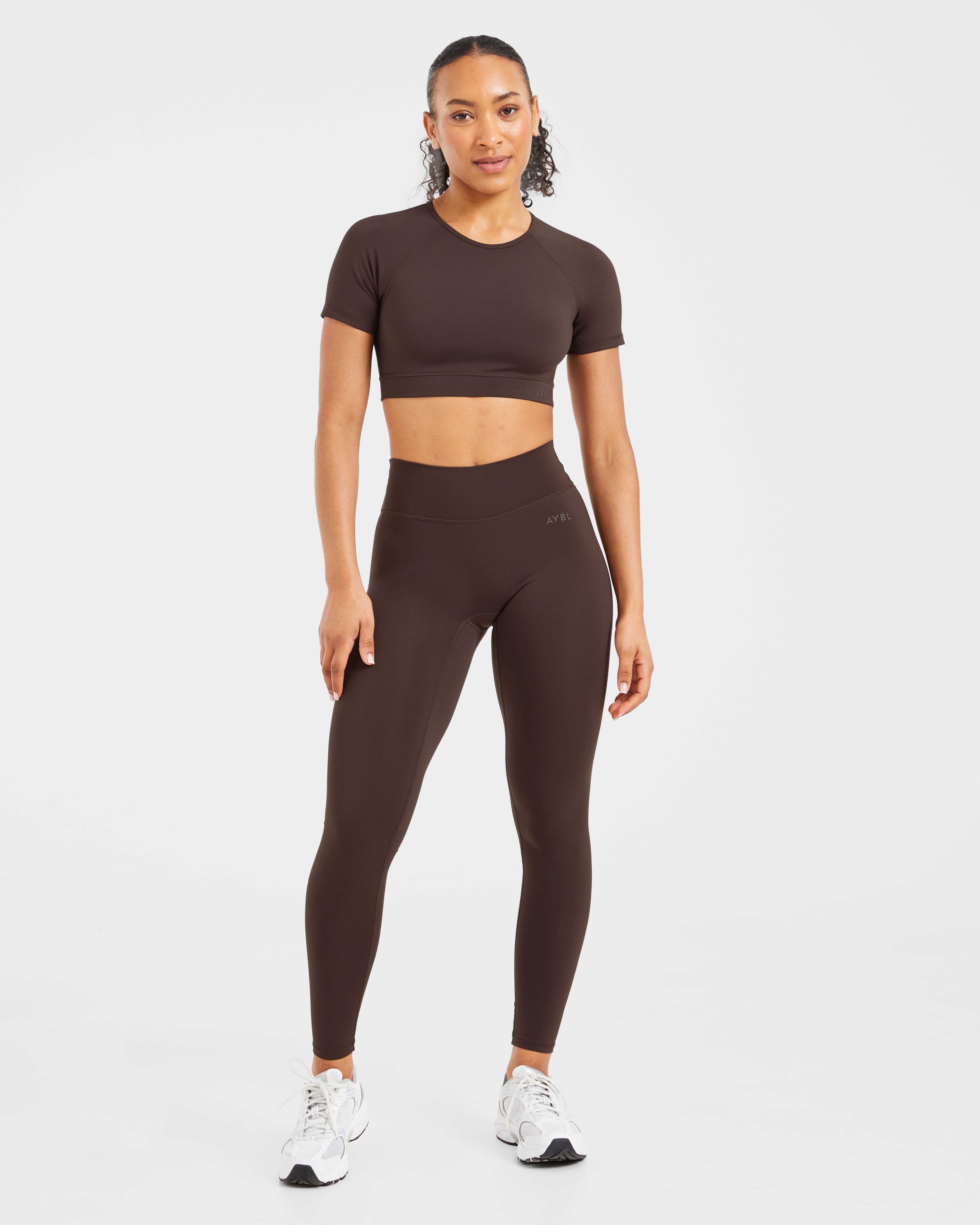 Staple Crop Top - Coffee Bruin