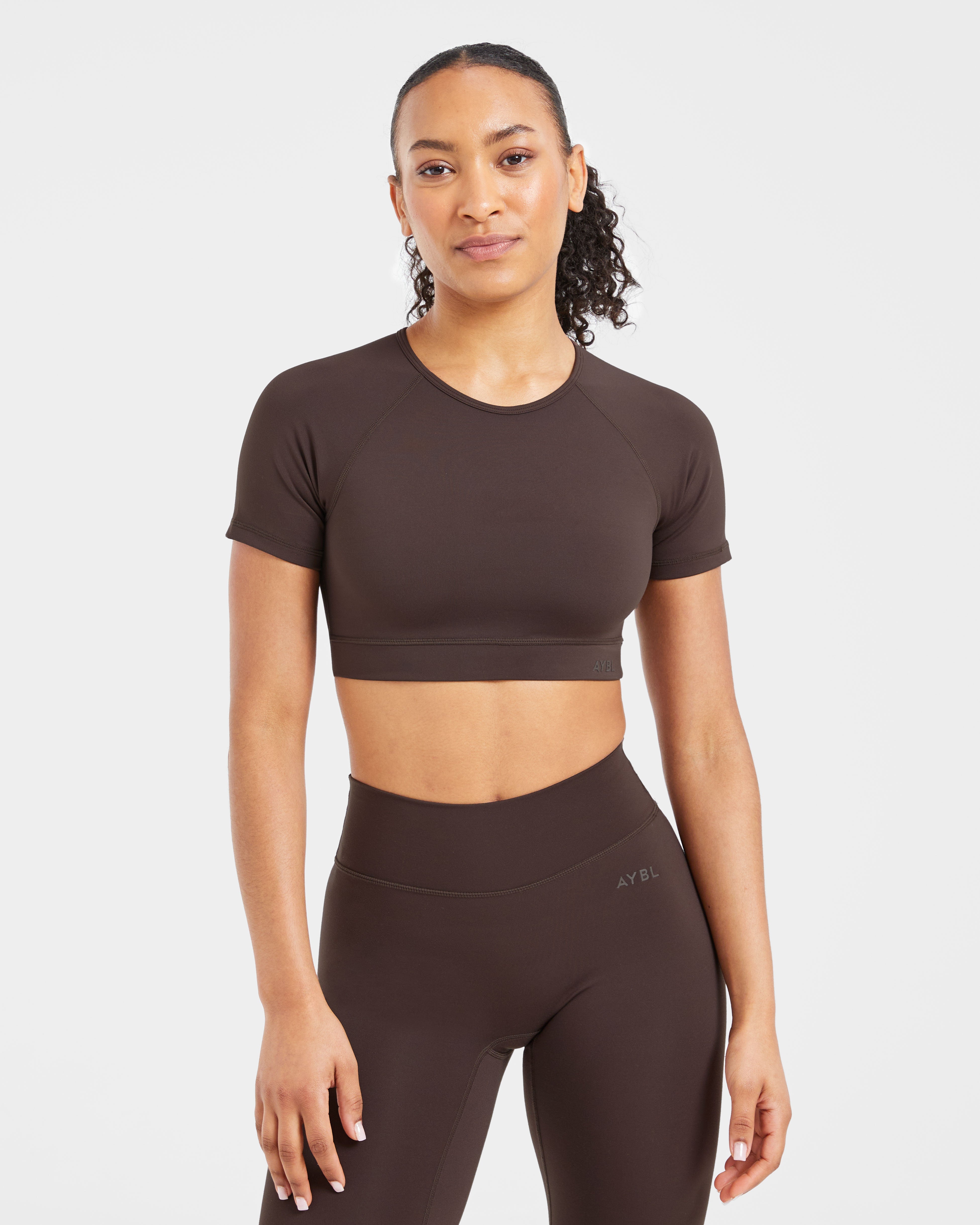 Staple Crop Top - Coffee Bruin