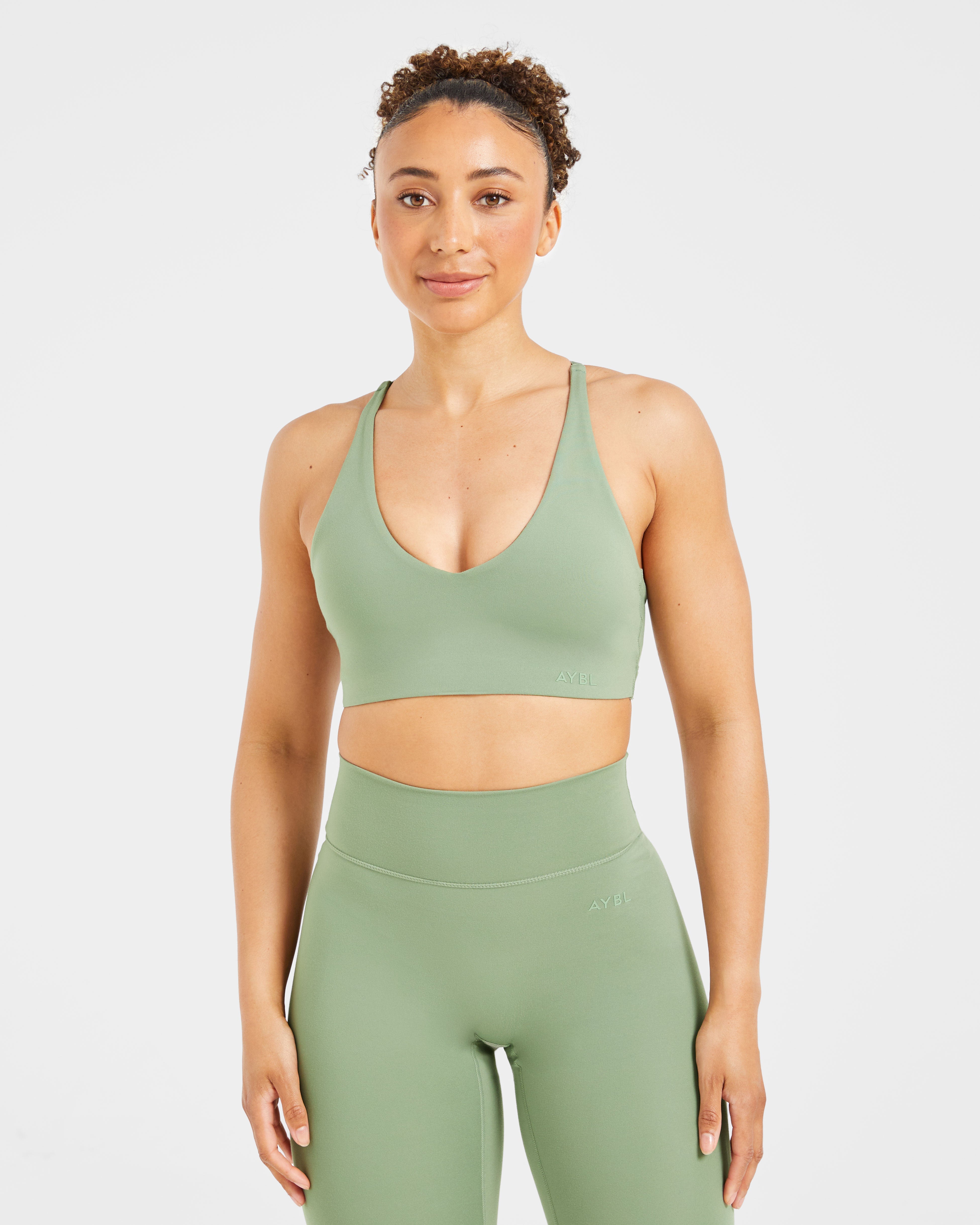 Staple Sports Bra - Olive Groen