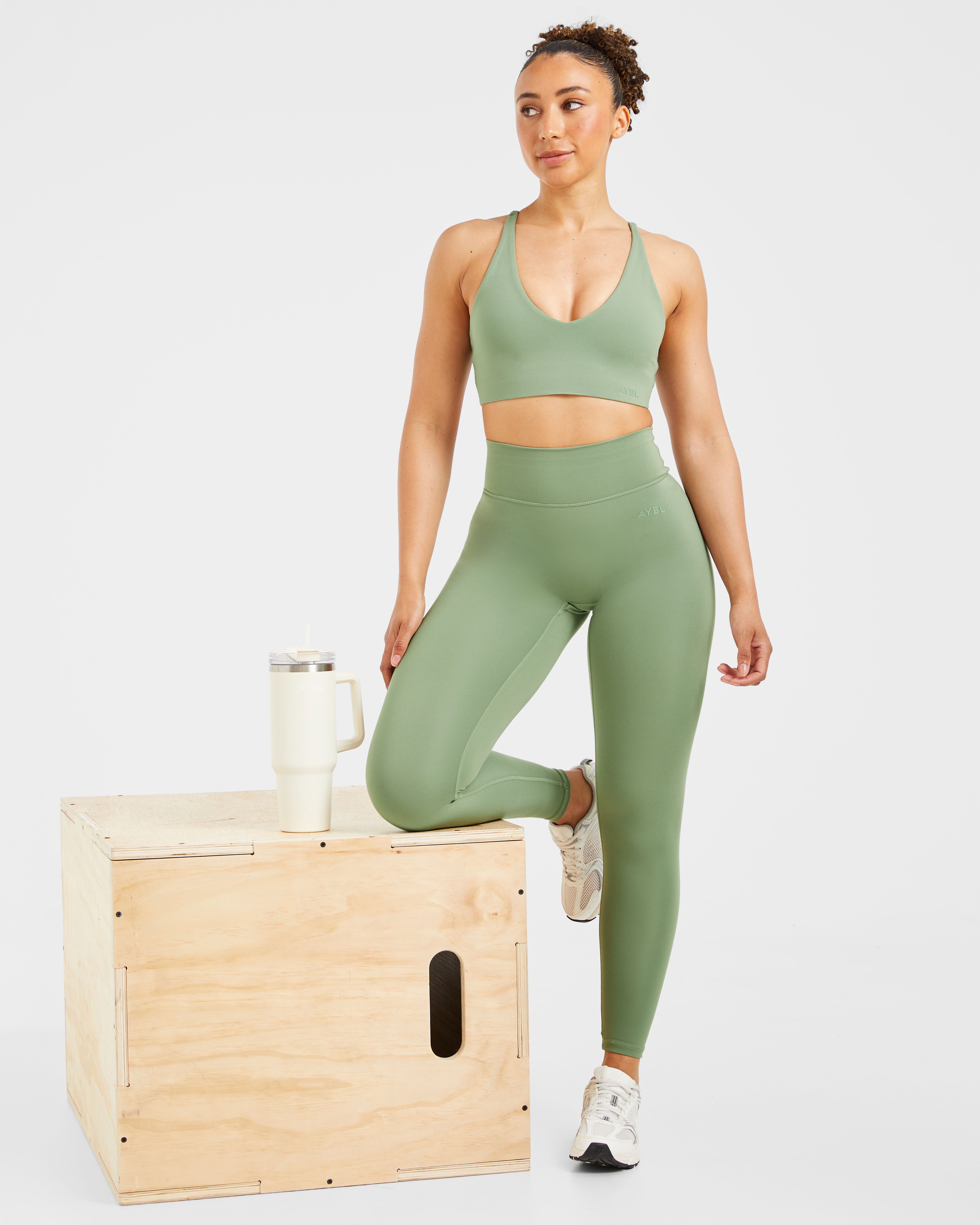 Staple Leggings - Olive Groen