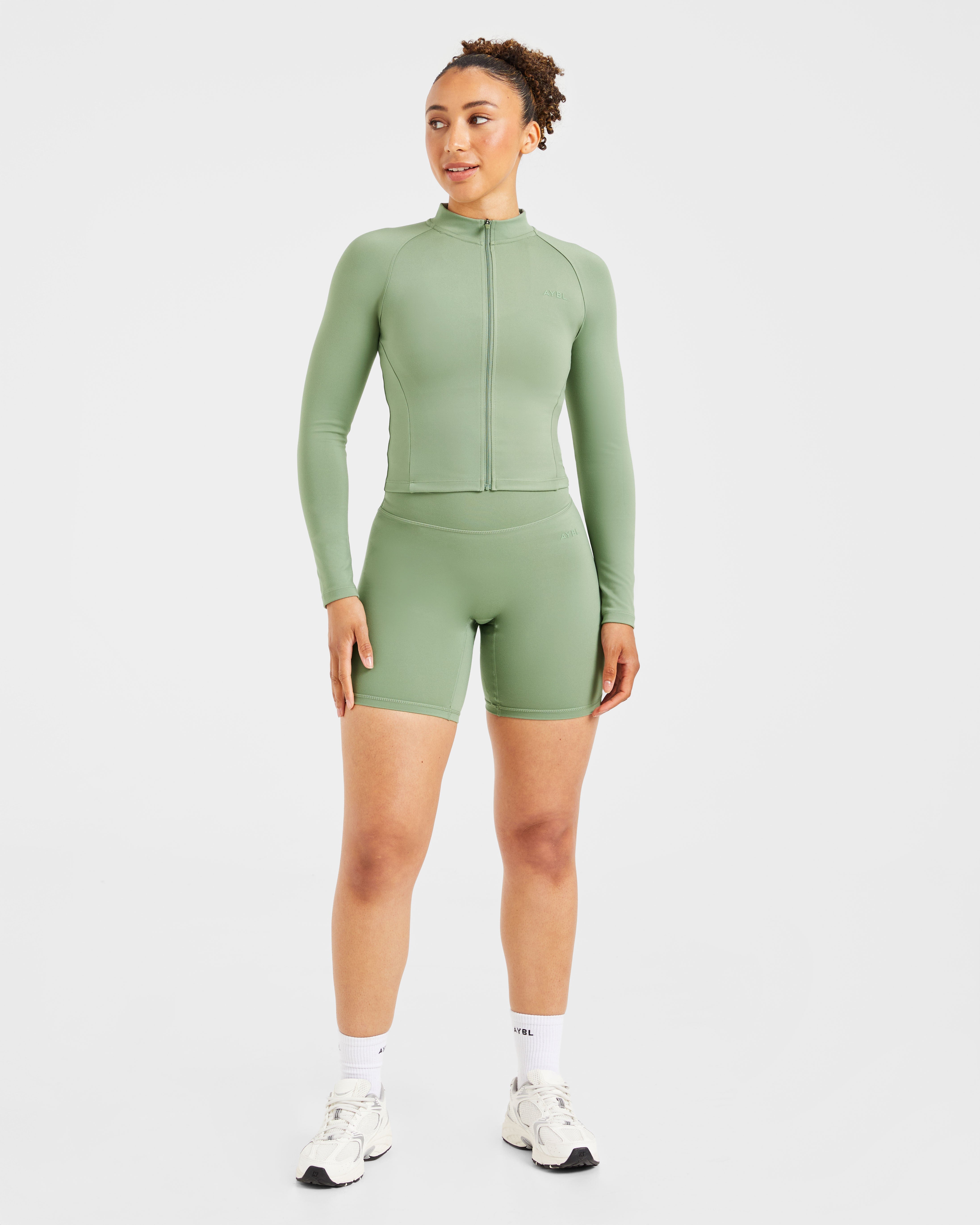 Staple Zip Jacket - Olive Groen