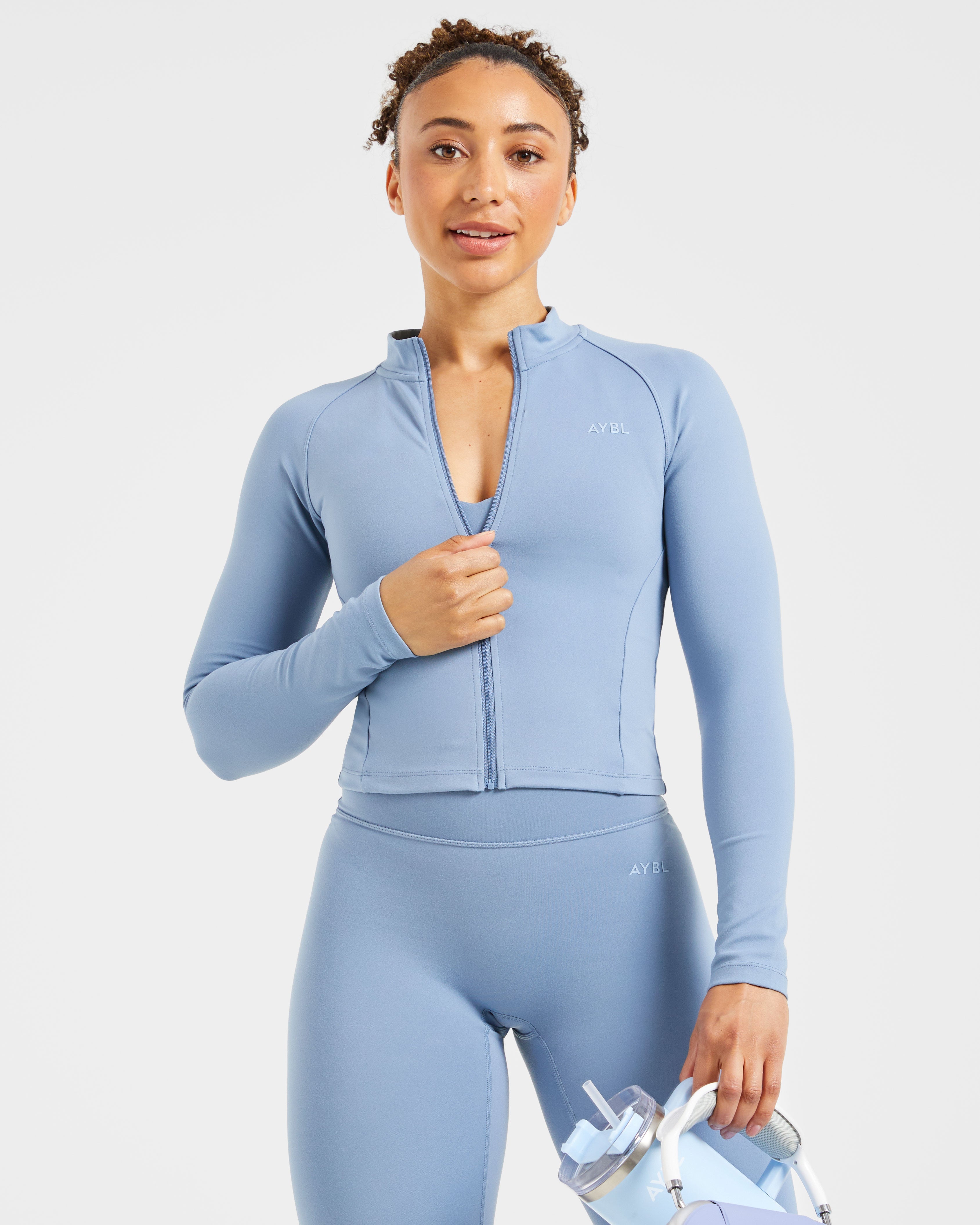 Staple Zip Jacket - Slate Blauw