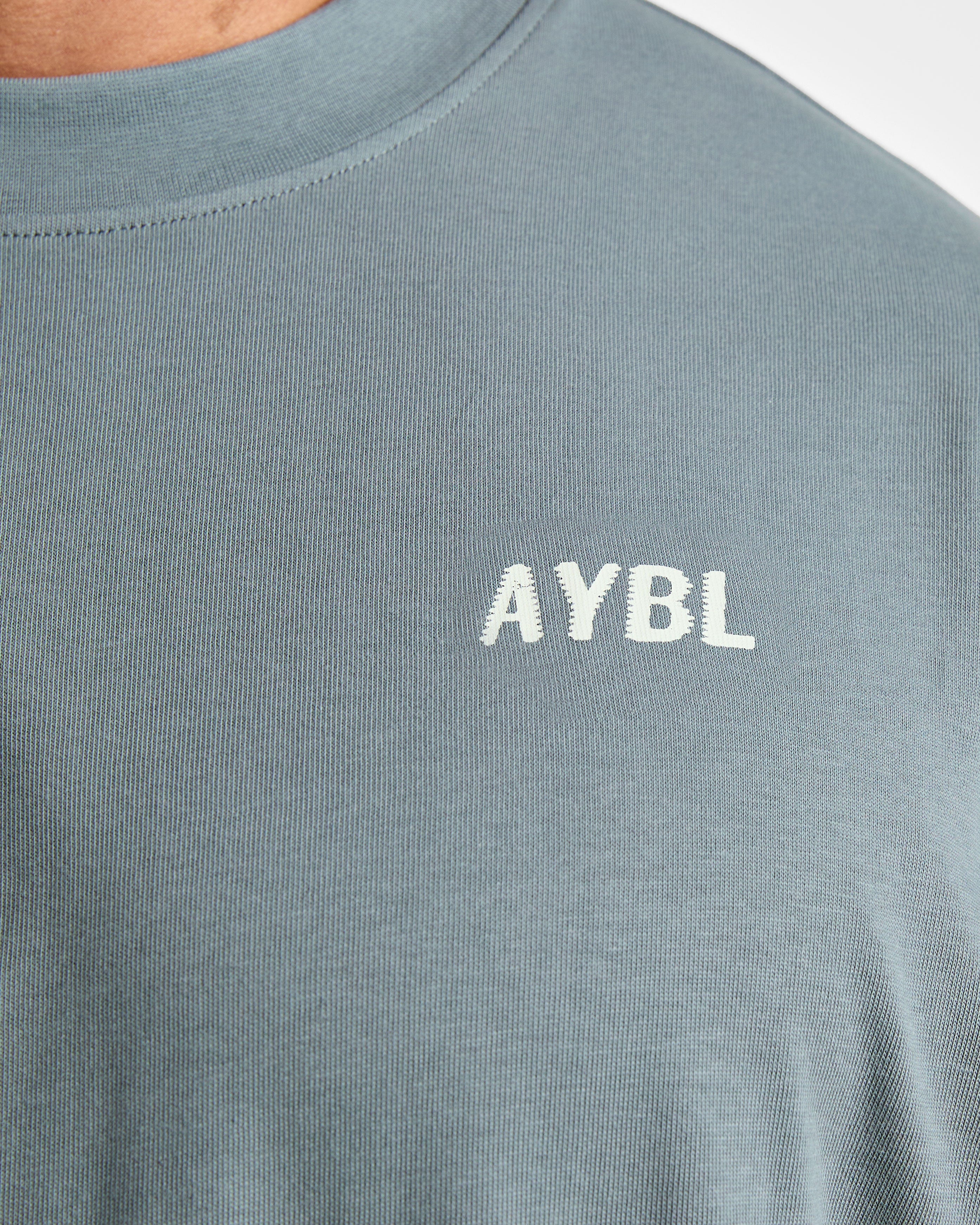 Lift Heavy Oversized T Shirt - Slate Blauw