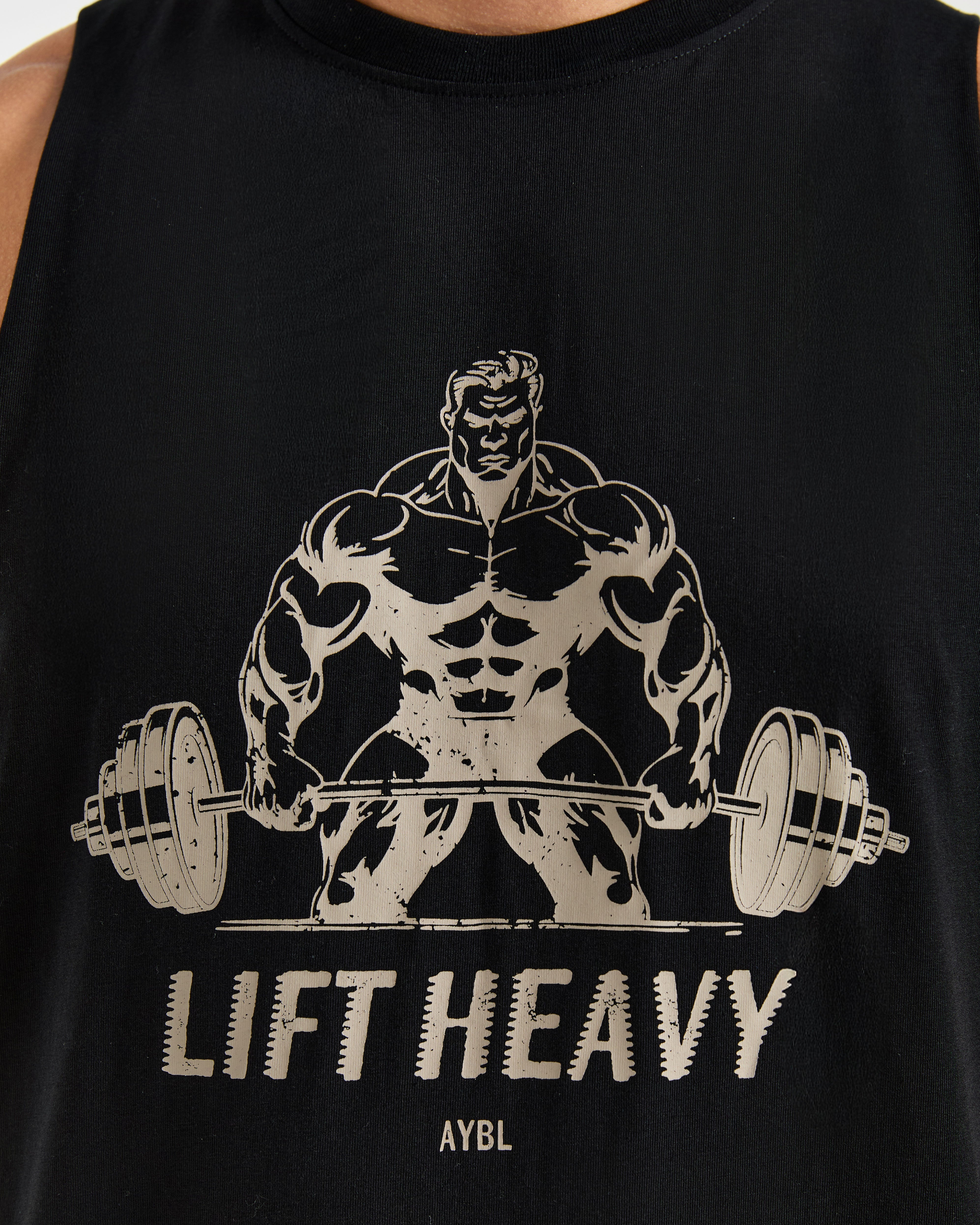 Lift Heavy Tank - Zwart/Off Wit