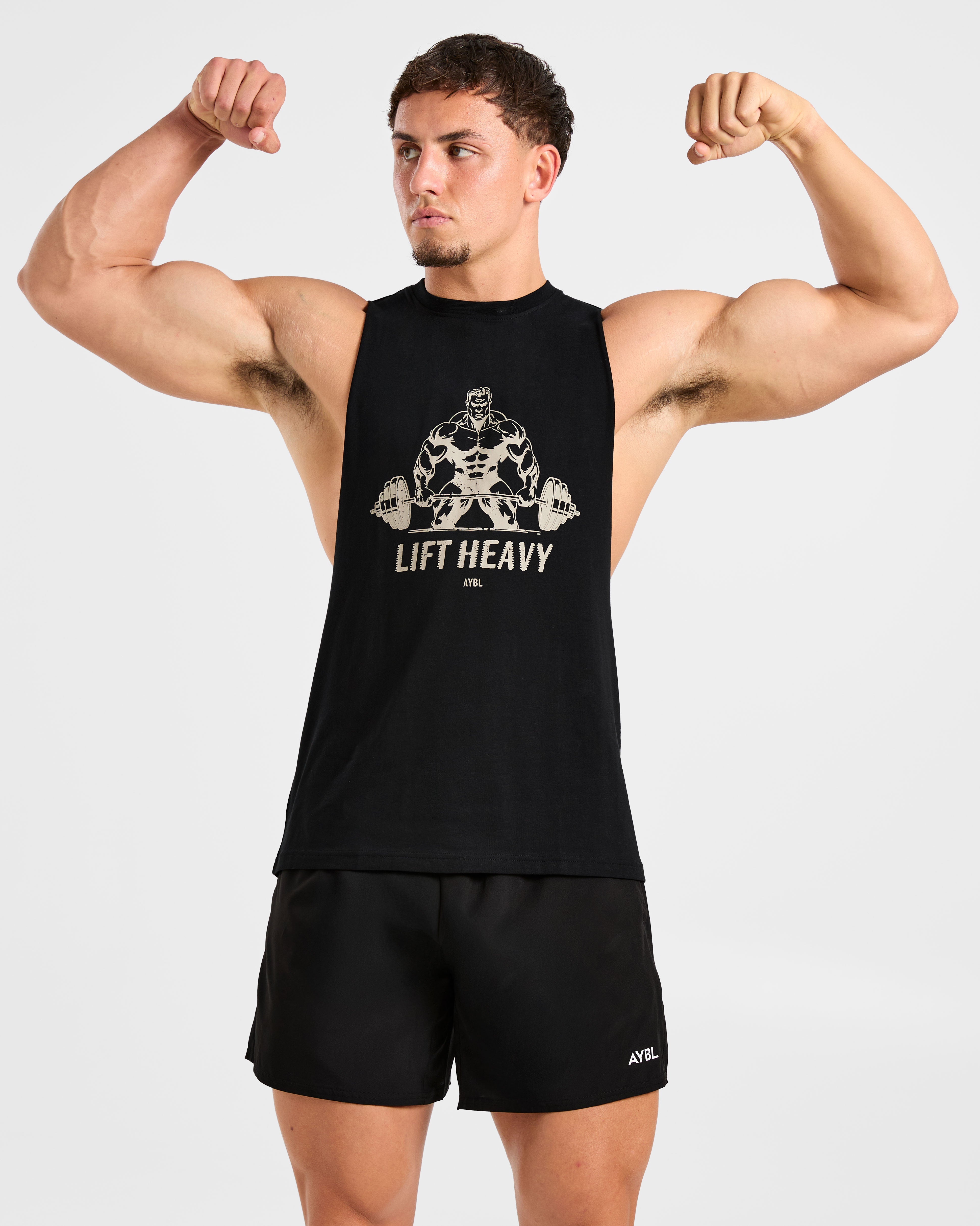 Lift Heavy Tank - Zwart/Off Wit