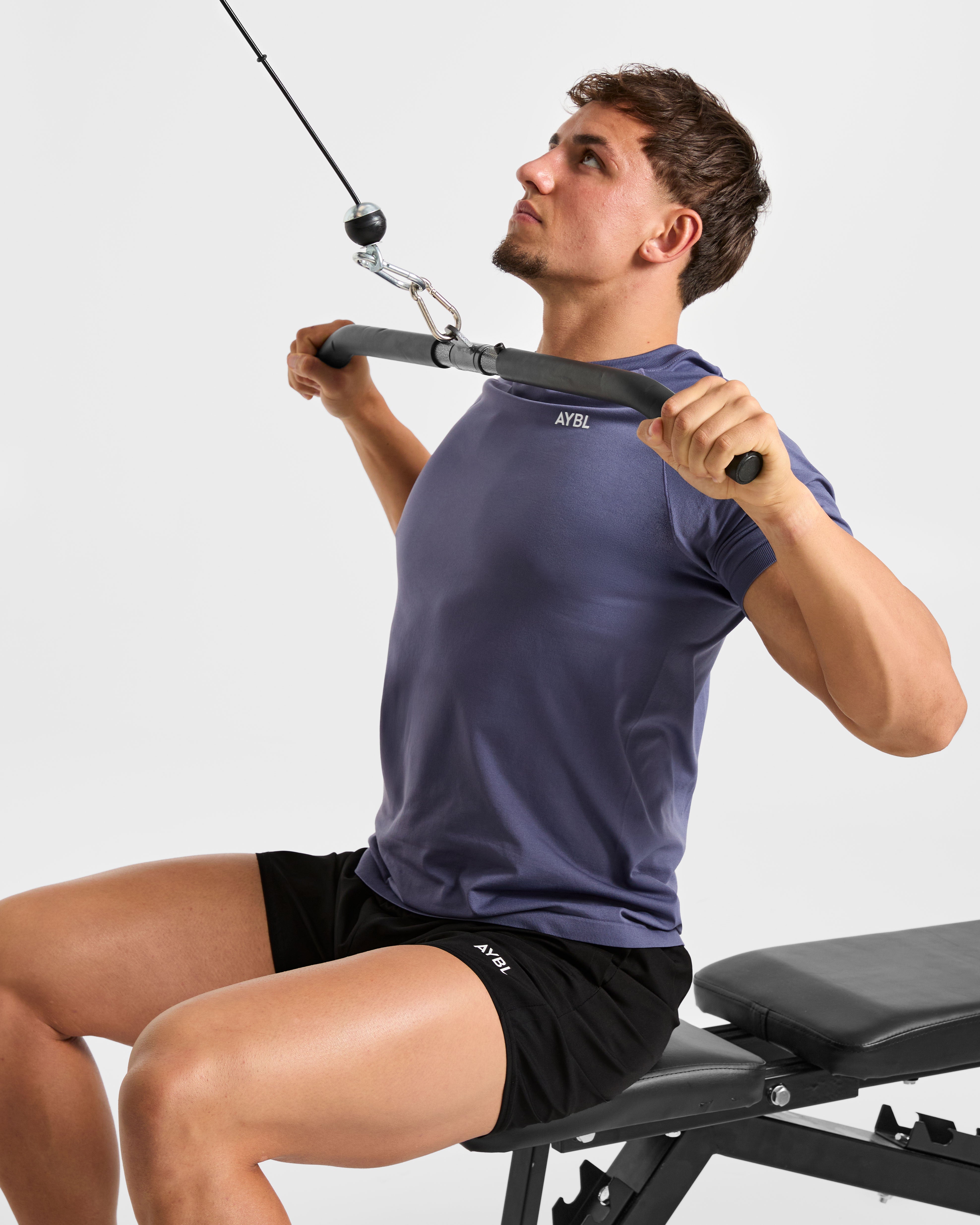 Ascend Seamless T Shirt - Denim Blue