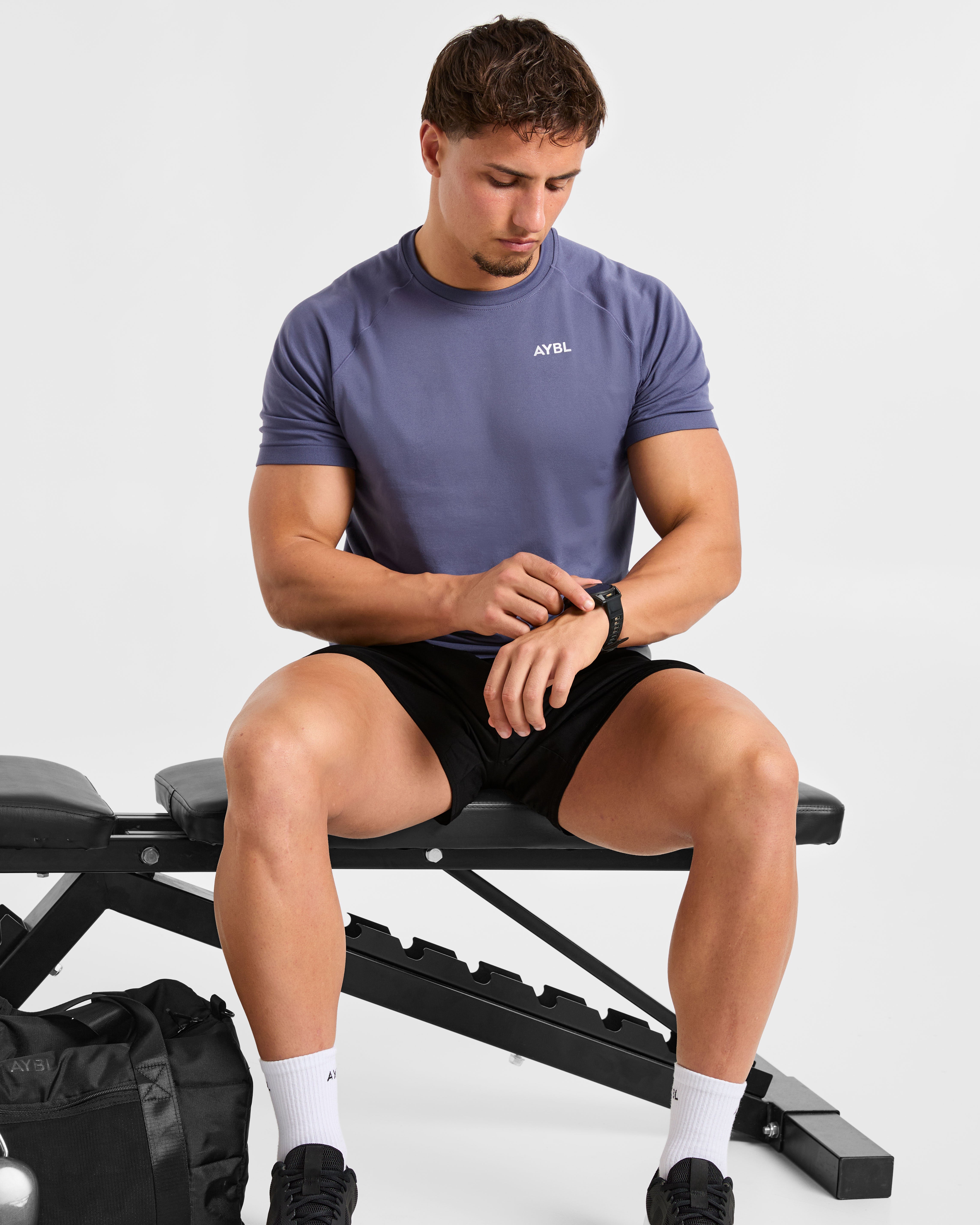 Ascend Seamless T Shirt - Denim Blue